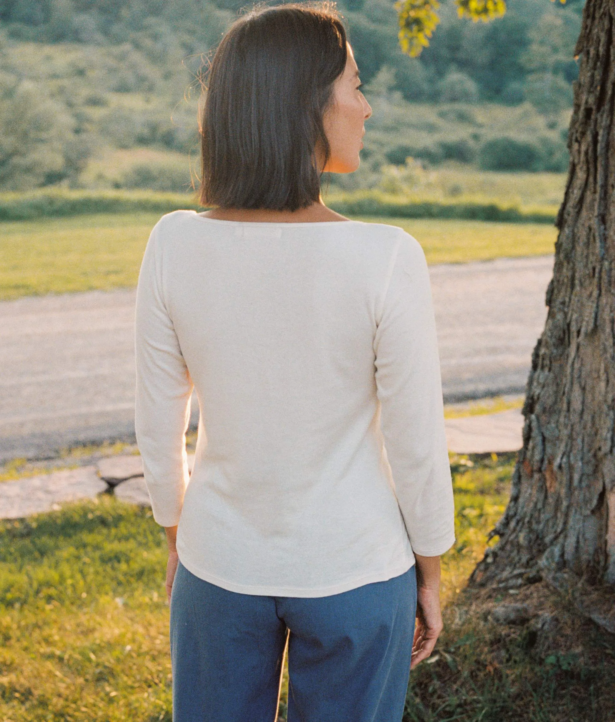 The Jolie Tee | Ivory sold by Christy Dawn product image thumbnail 5