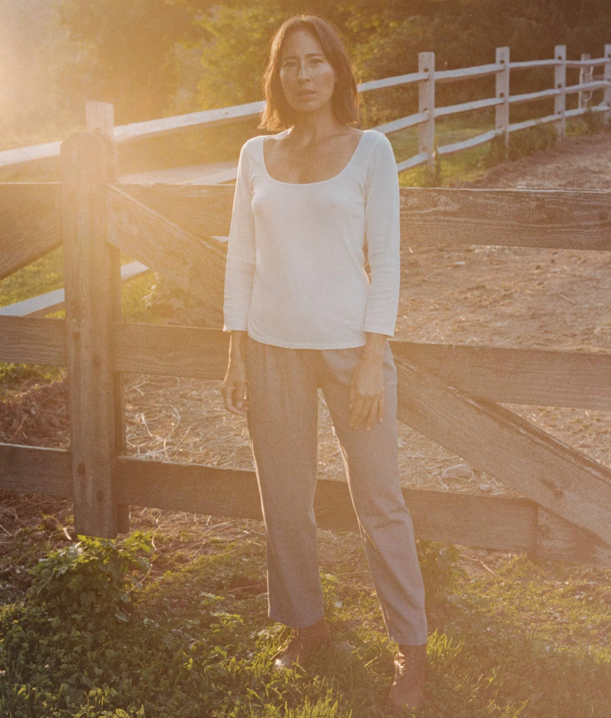 The Jolie Tee | Ivory sold by Christy Dawn product image thumbnail 3