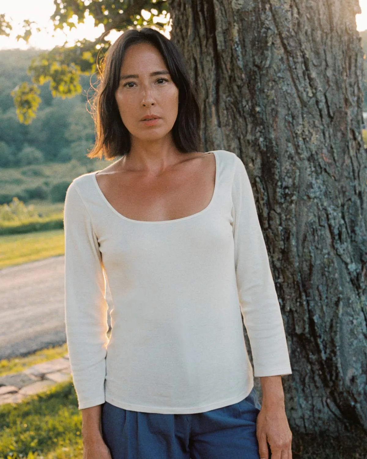 The Jolie Tee | Ivory sold by Christy Dawn