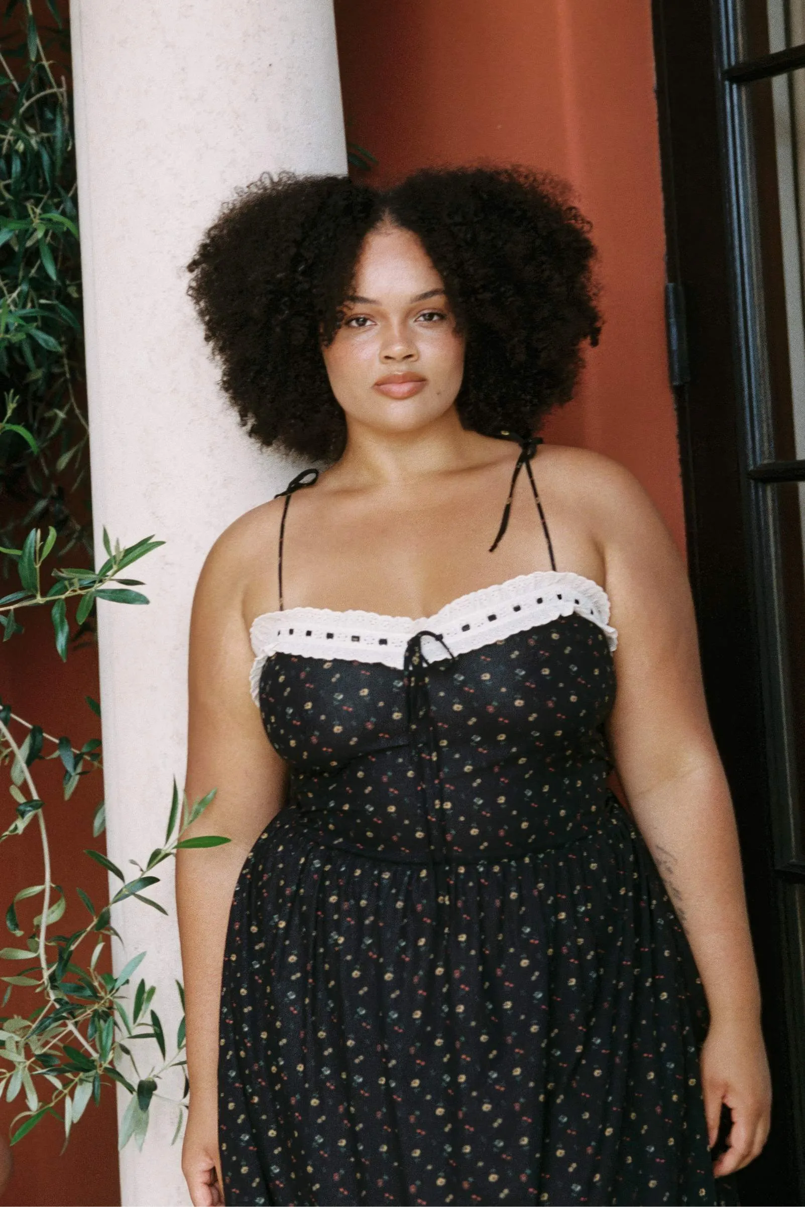 The Emma Dress Extended | Black Aster Garden sold by Christy Dawn product image thumbnail 3