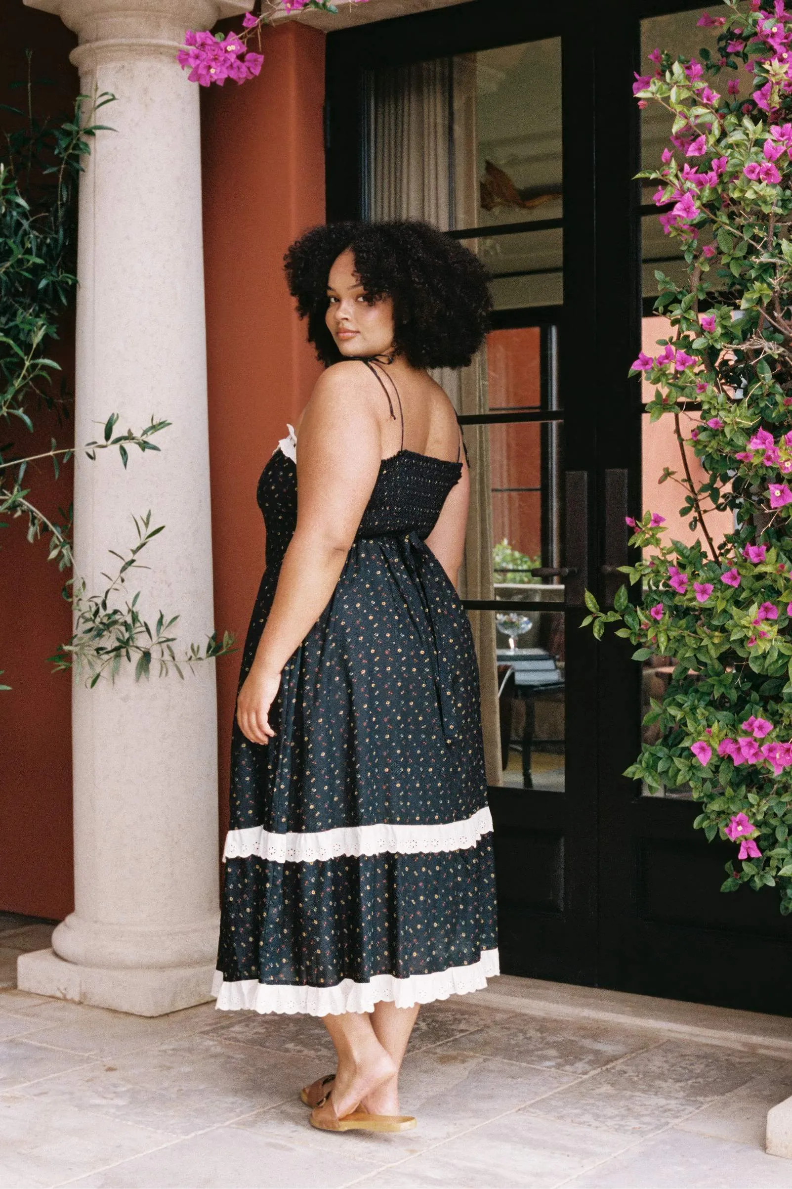 The Emma Dress Extended | Black Aster Garden sold by Christy Dawn product image thumbnail 4