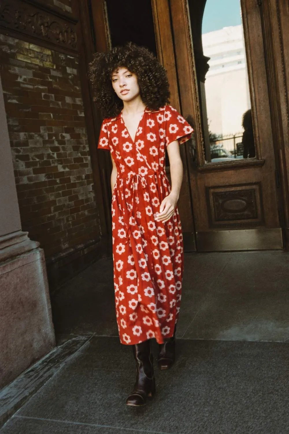 The Dawn Dress Petites | Crimson Daisy sold by Christy Dawn