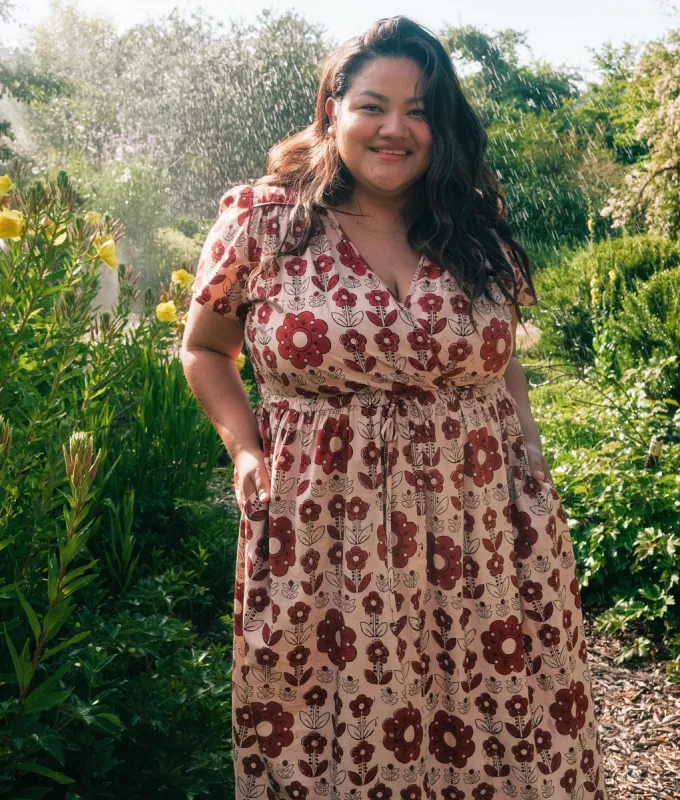 The Dawn Dress Extended | Ruby Garden sold by Christy Dawn