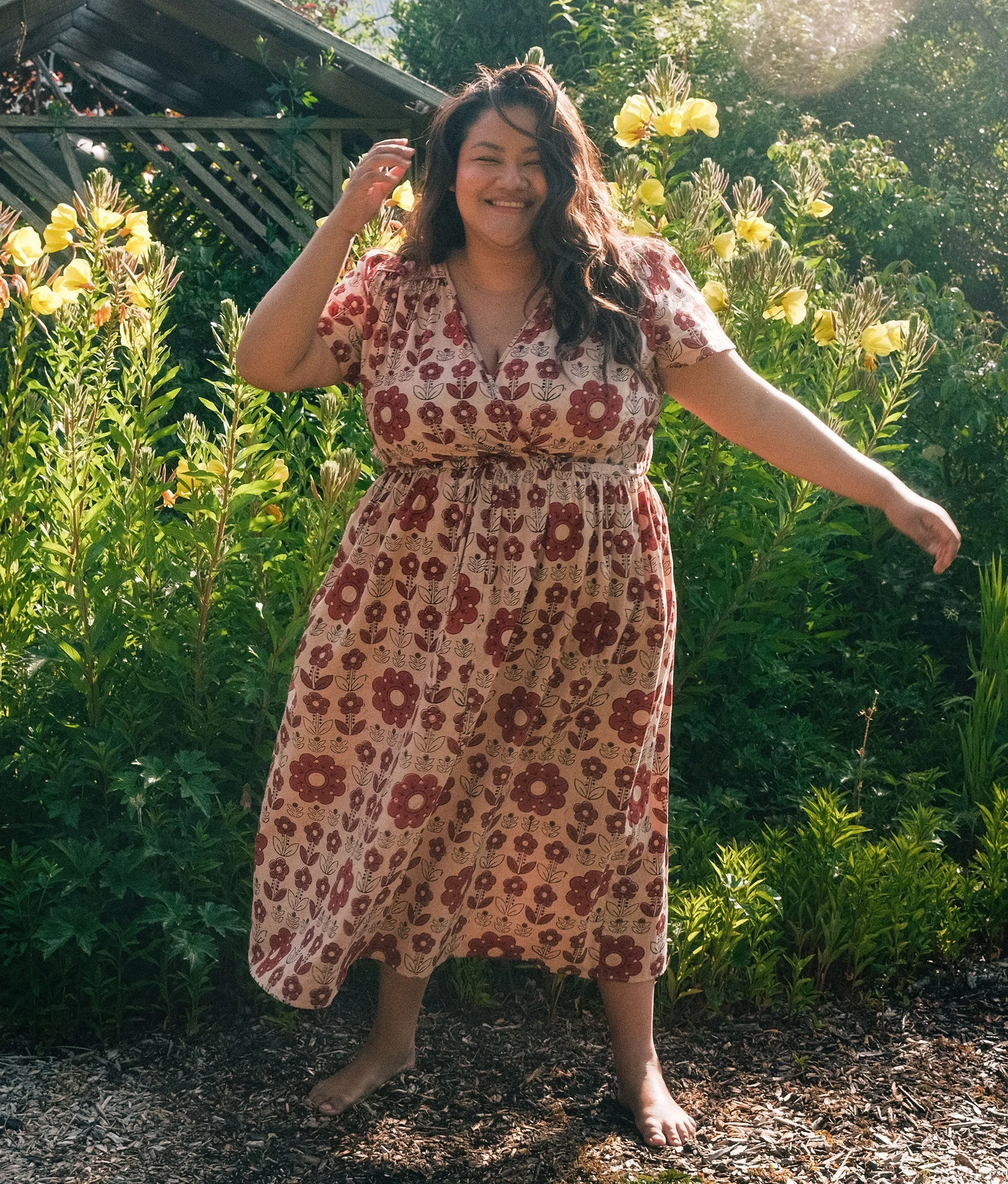 The Dawn Dress Extended | Ruby Garden sold by Christy Dawn product image thumbnail 3