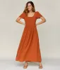 The Scarlet Dress | Rust Gauze sold by Christy Dawn