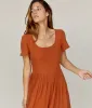 The Scarlet Dress | Rust Gauze sold by Christy Dawn