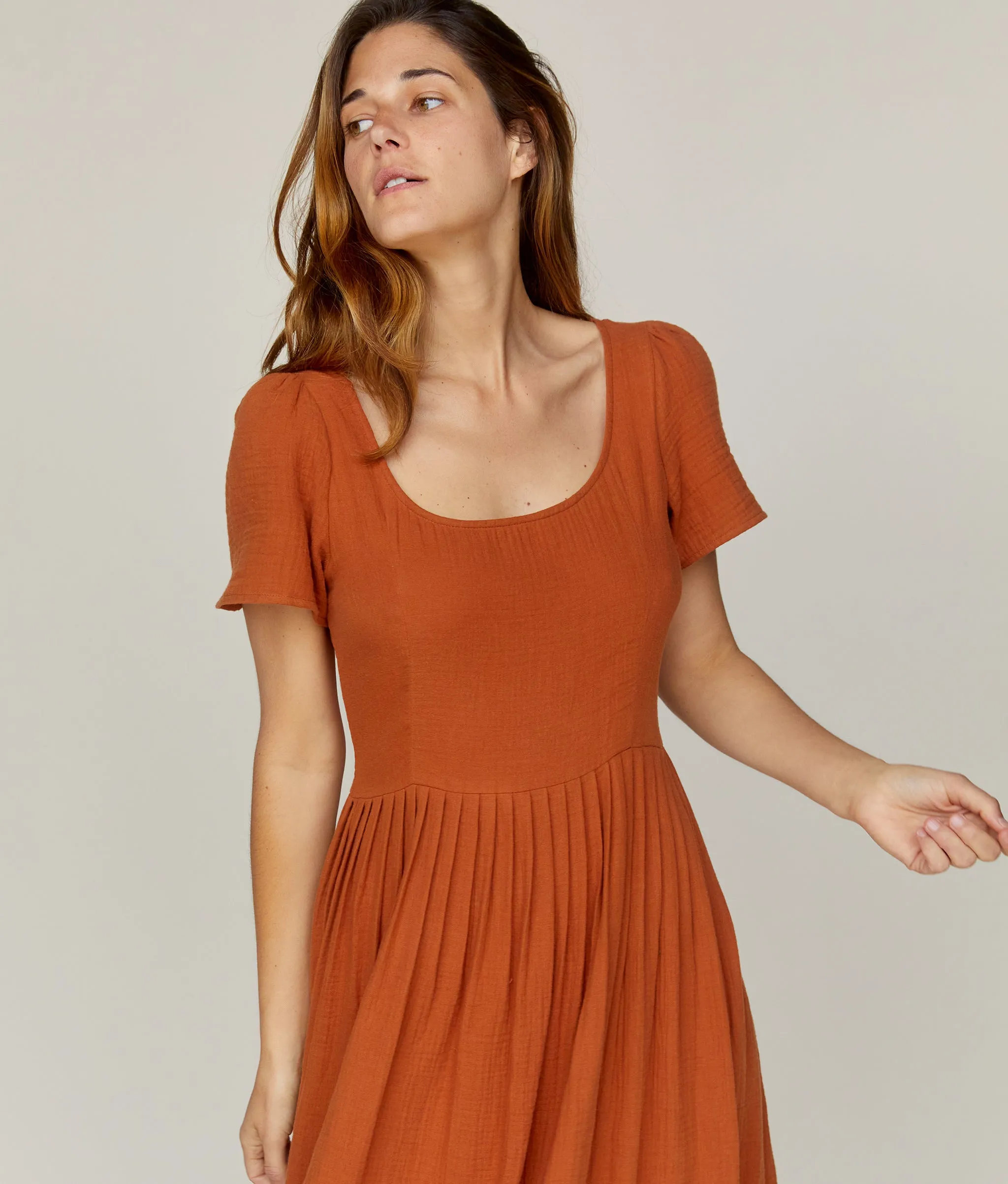 The Scarlet Dress | Rust Gauze sold by Christy Dawn product image thumbnail 2