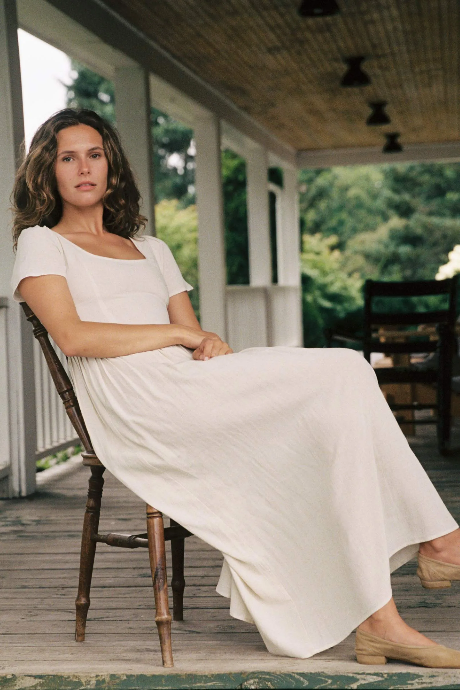 The Scarlet Dress | Eggshell sold by Christy Dawn product image thumbnail 4