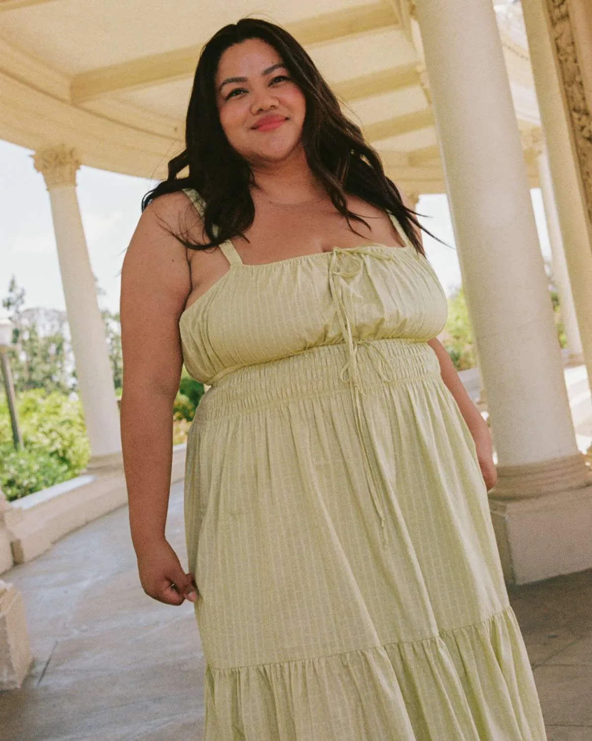 The Zuri Dress Extended | Lemongrass sold by Christy Dawn