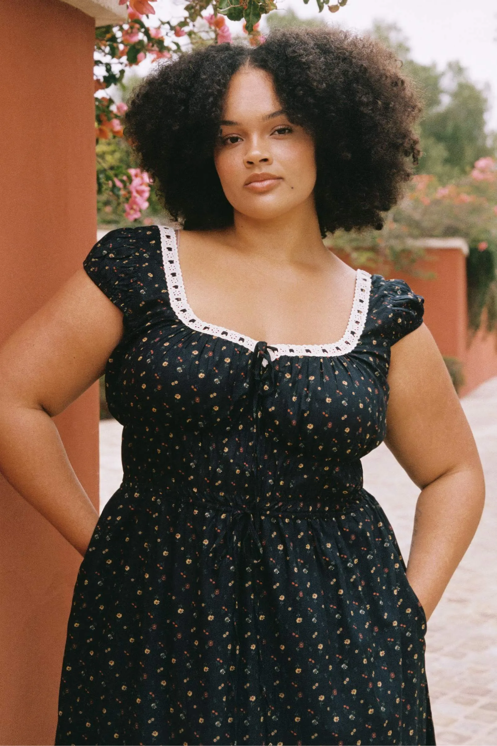 The Kelly Dress Extended | Aster Garden Black sold by Christy Dawn product image thumbnail 4