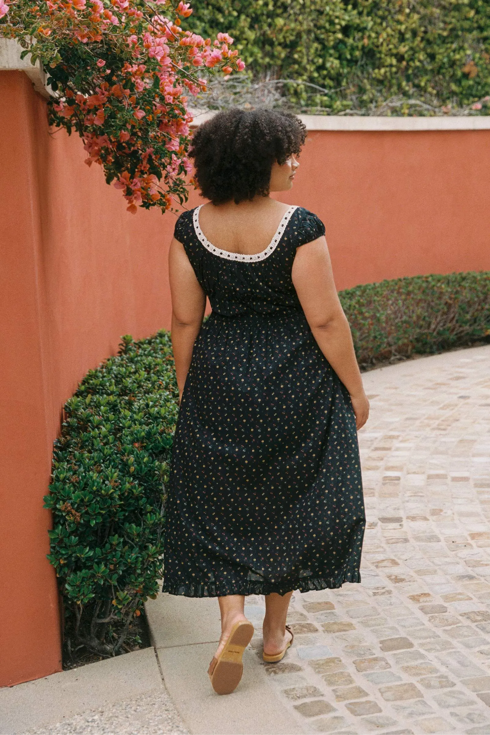 The Kelly Dress Extended | Aster Garden Black sold by Christy Dawn product image thumbnail 5