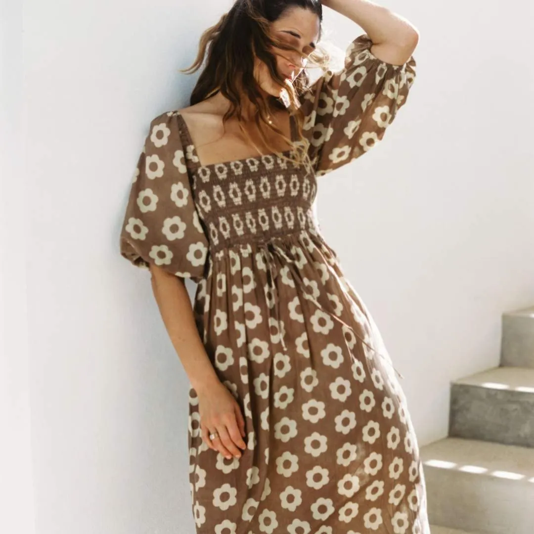 The Katrina Dress | Mocha Daisy sold by Christy Dawn product image thumbnail 4