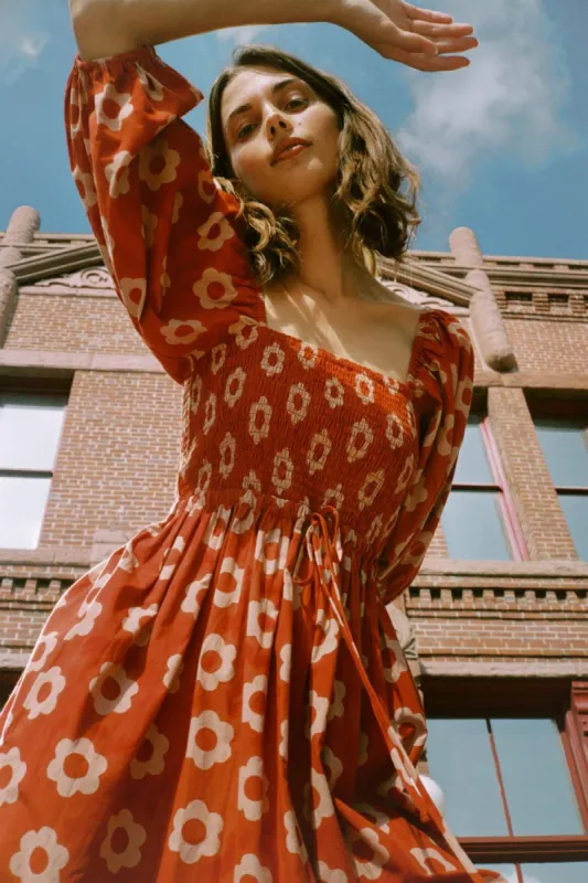 The Katrina Dress | Crimson Daisy sold by Christy Dawn
