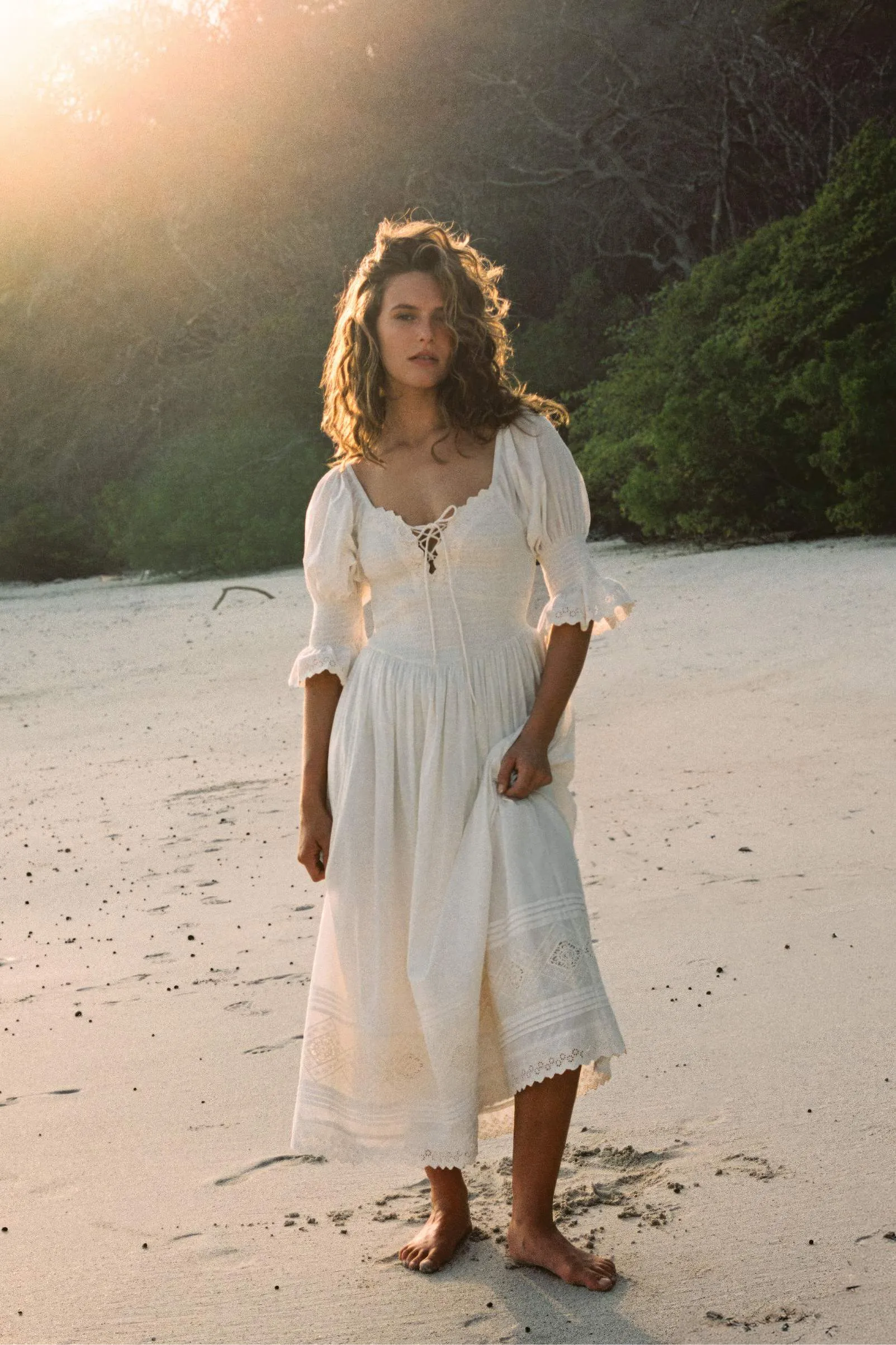 The Maddie Dress | Pearl sold by Christy Dawn product image thumbnail 3