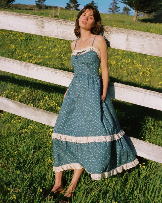 The Emma Dress | Essence Blue sold by Christy Dawn