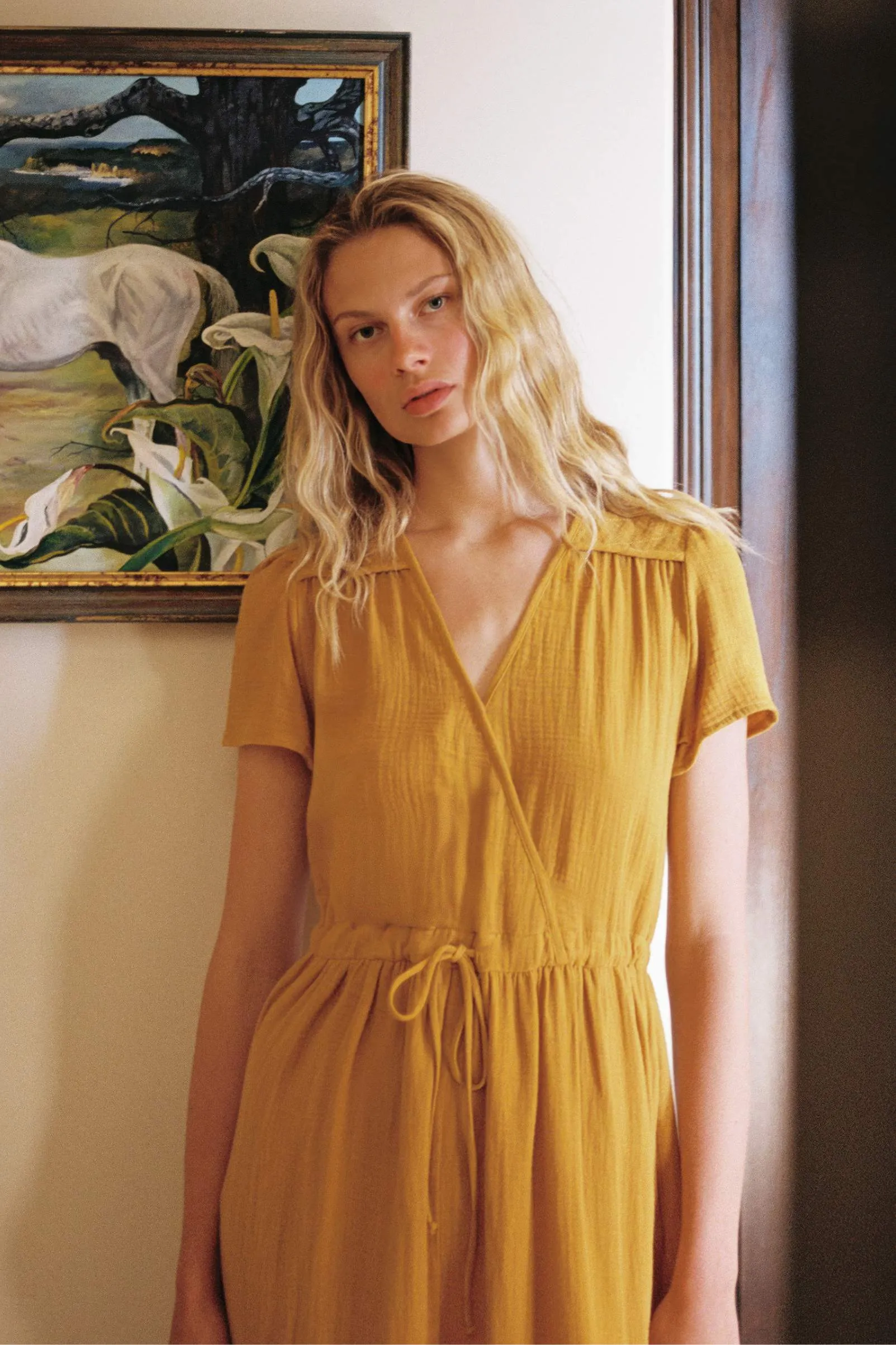 The Dawn Dress | Mustard Gauze sold by Christy Dawn product image thumbnail 5