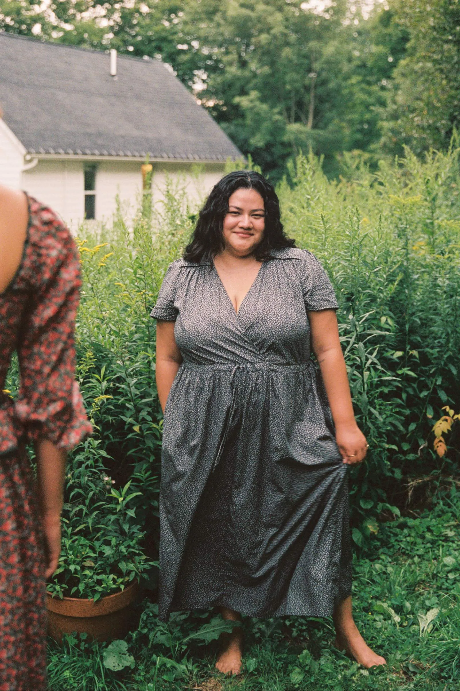 The Dawn Dress Extended | Midnight Floral sold by Christy Dawn