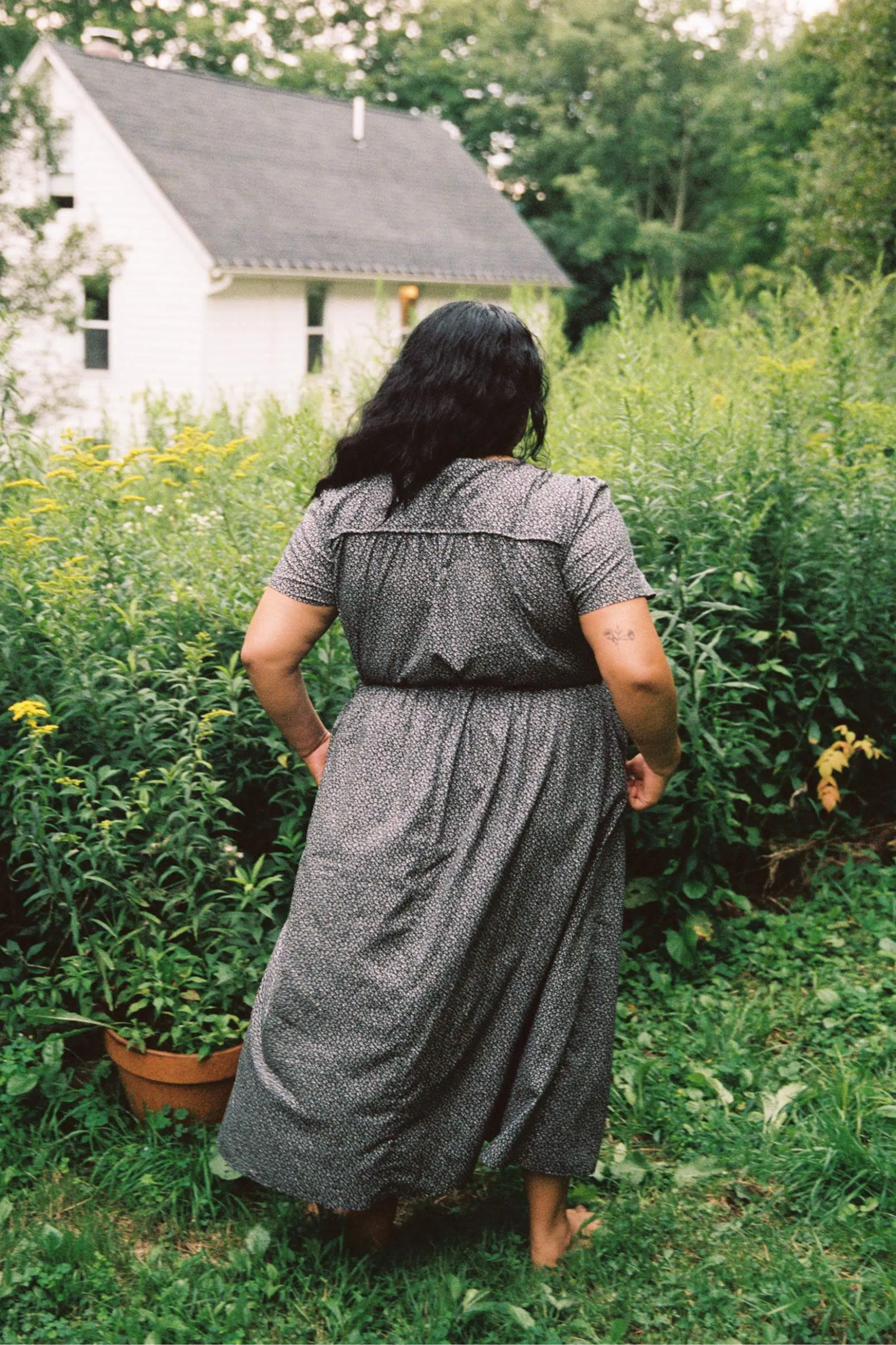 The Dawn Dress Extended | Midnight Floral sold by Christy Dawn product image thumbnail 3