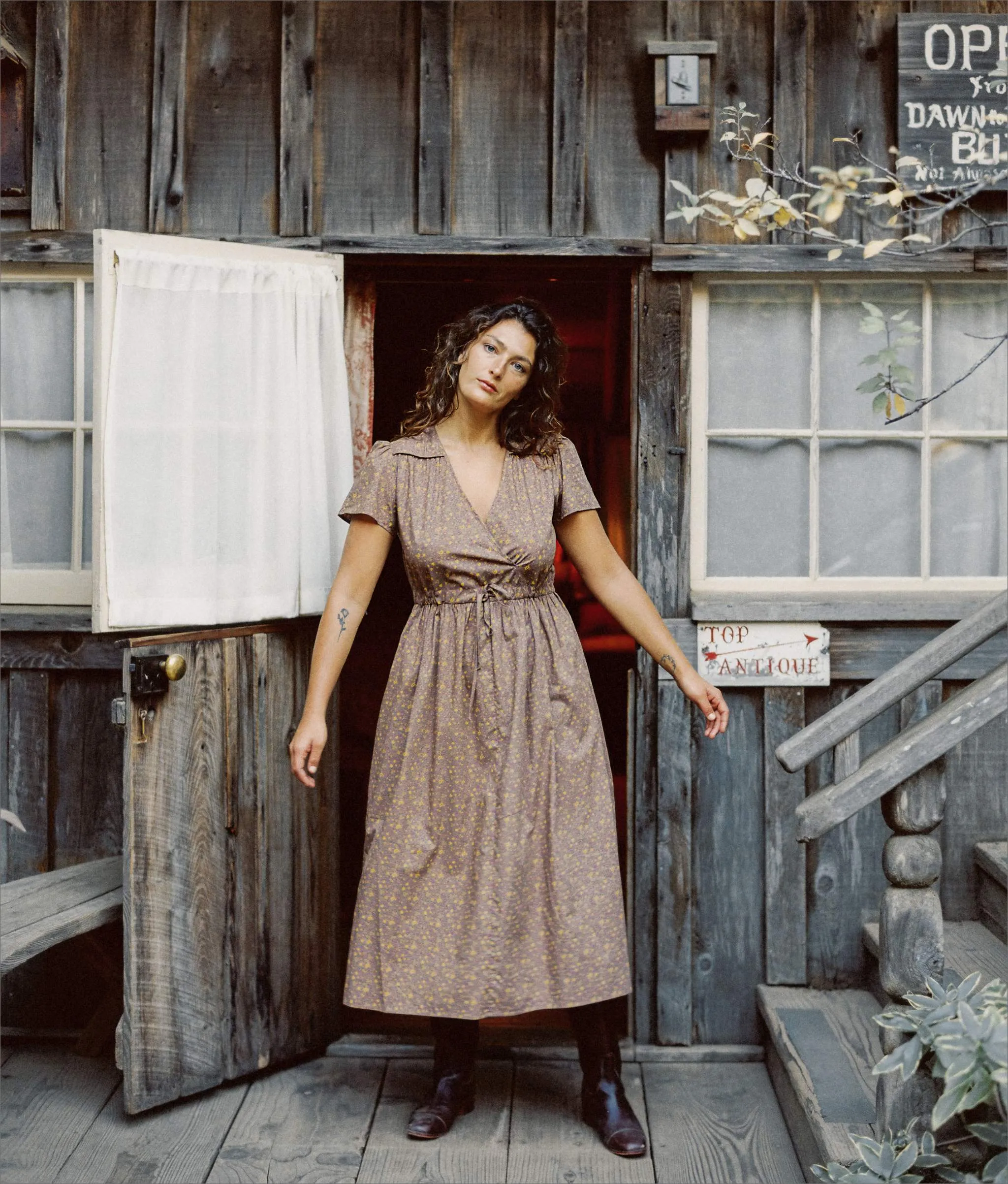 The Dawn Dress | Magenta Blooming Vine sold by Christy Dawn product image thumbnail 3