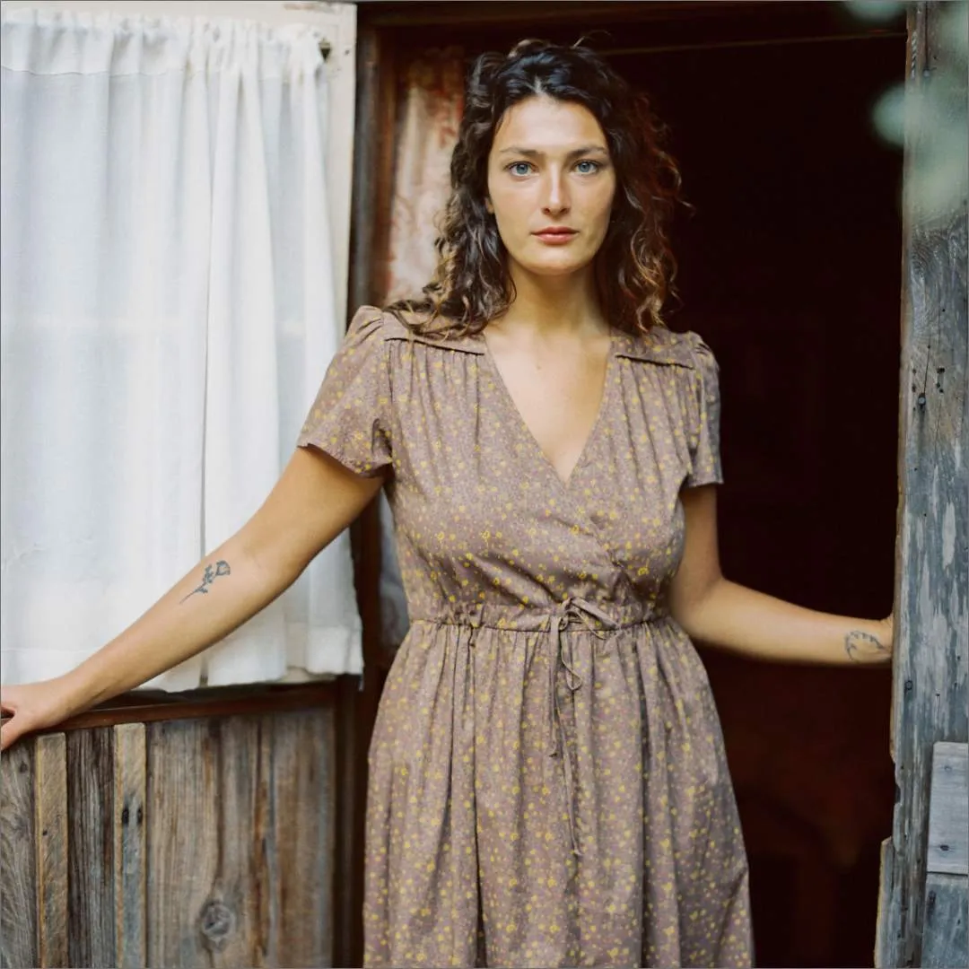 The Dawn Dress | Magenta Blooming Vine sold by Christy Dawn product image thumbnail 5