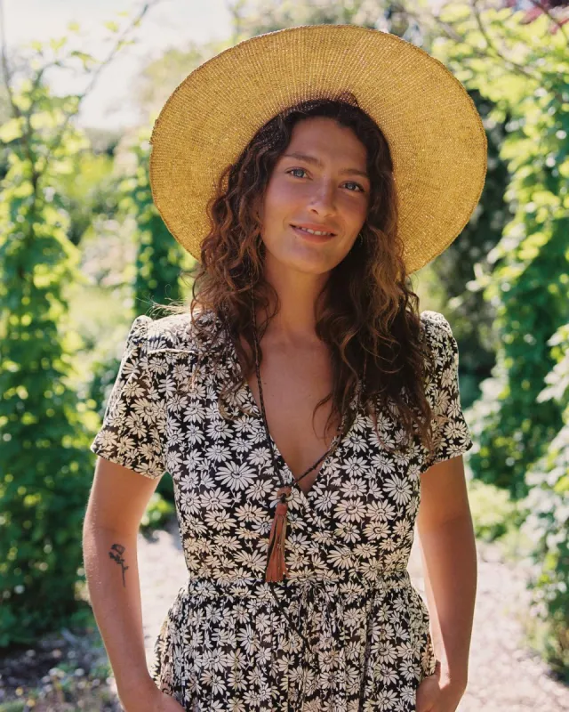 The Dawn Dress Petites | Night Chamomile sold by Christy Dawn