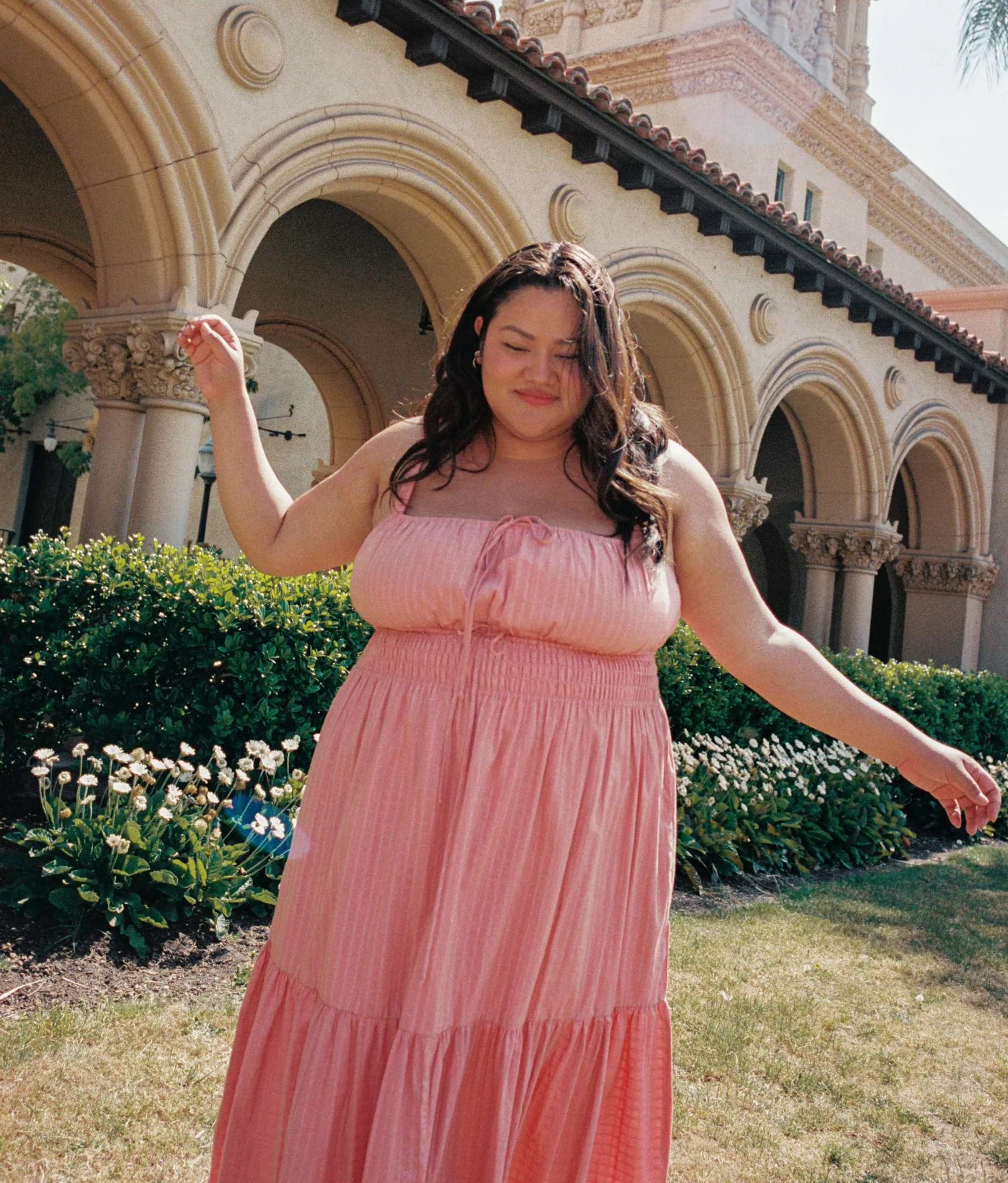 The Zuri Dress Extended | Salmon Frills Poppy sold by Christy Dawn product image thumbnail 4