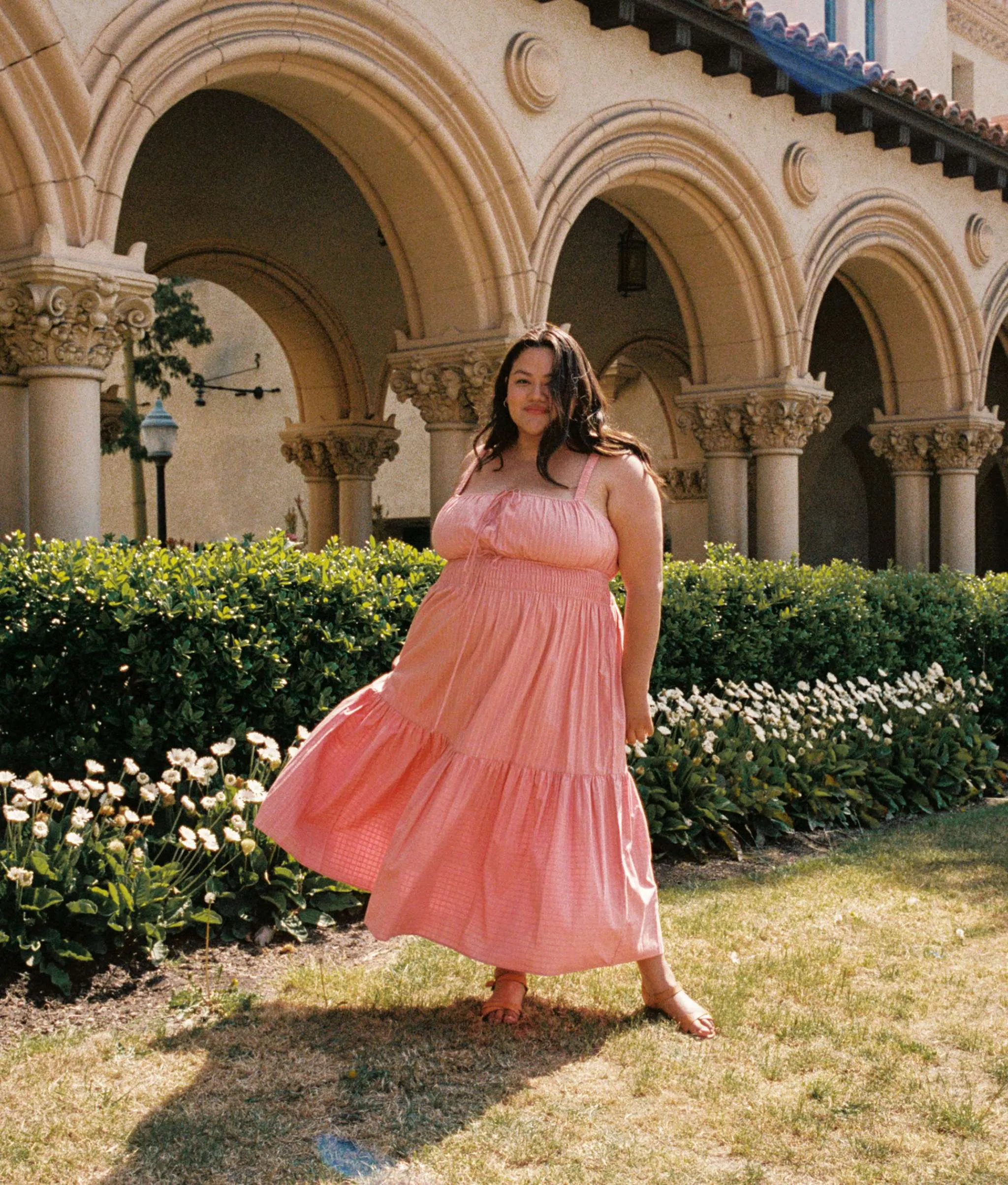 The Zuri Dress Extended | Salmon Frills Poppy sold by Christy Dawn product image thumbnail 3