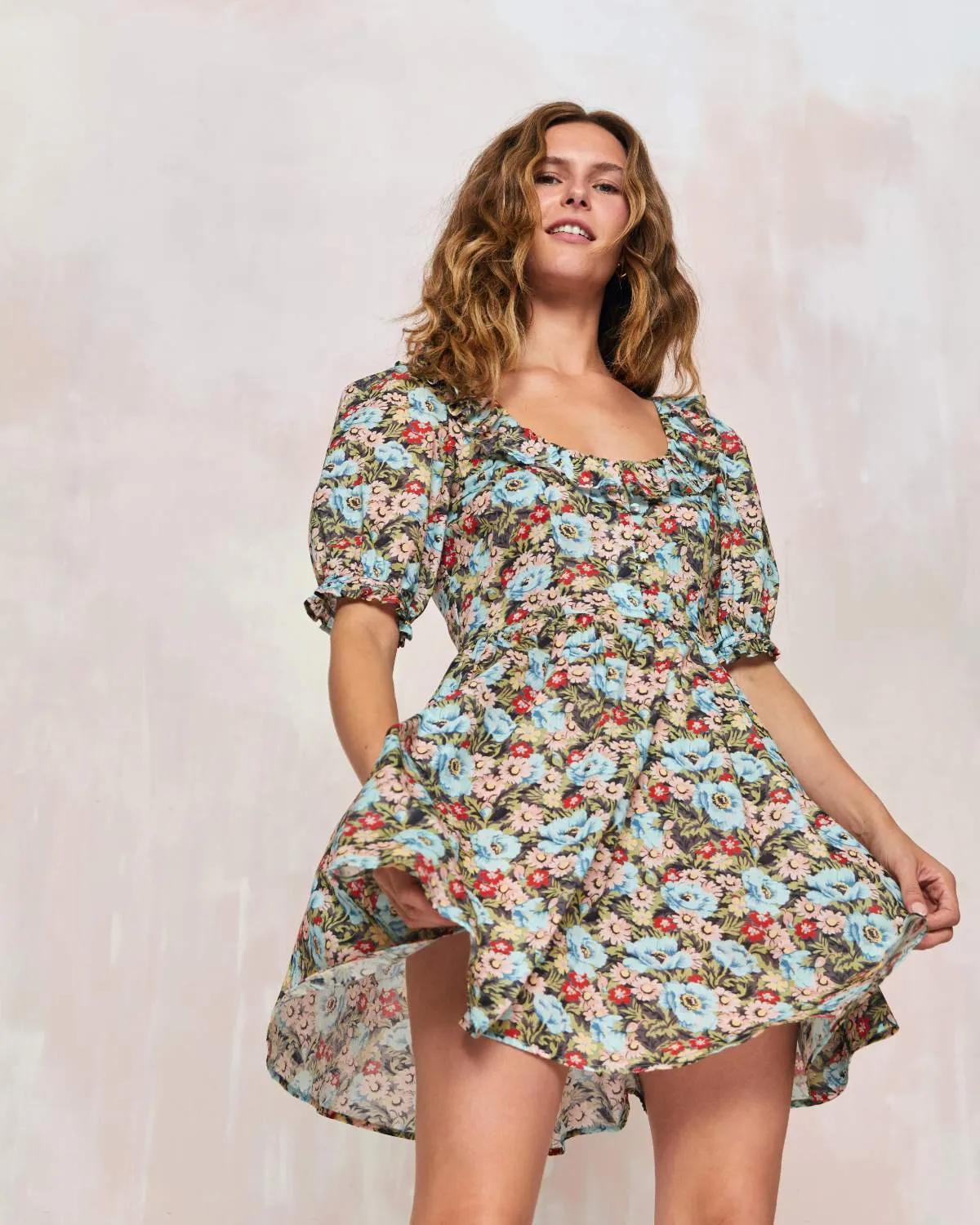 The Delia Dress | Matilija Blue sold by Christy Dawn