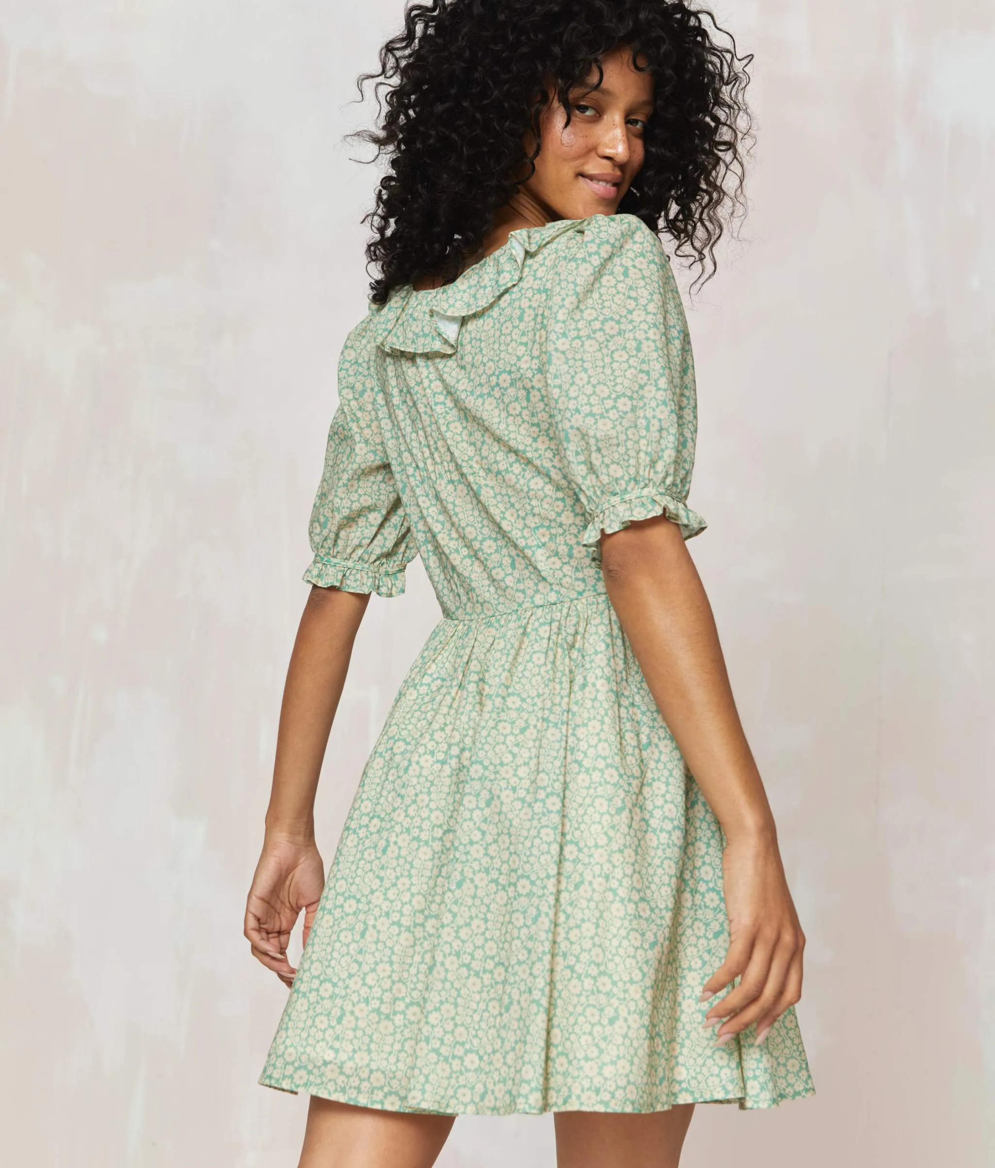 The Delia Dress | Green Climbing Daisy sold by Christy Dawn product image thumbnail 5