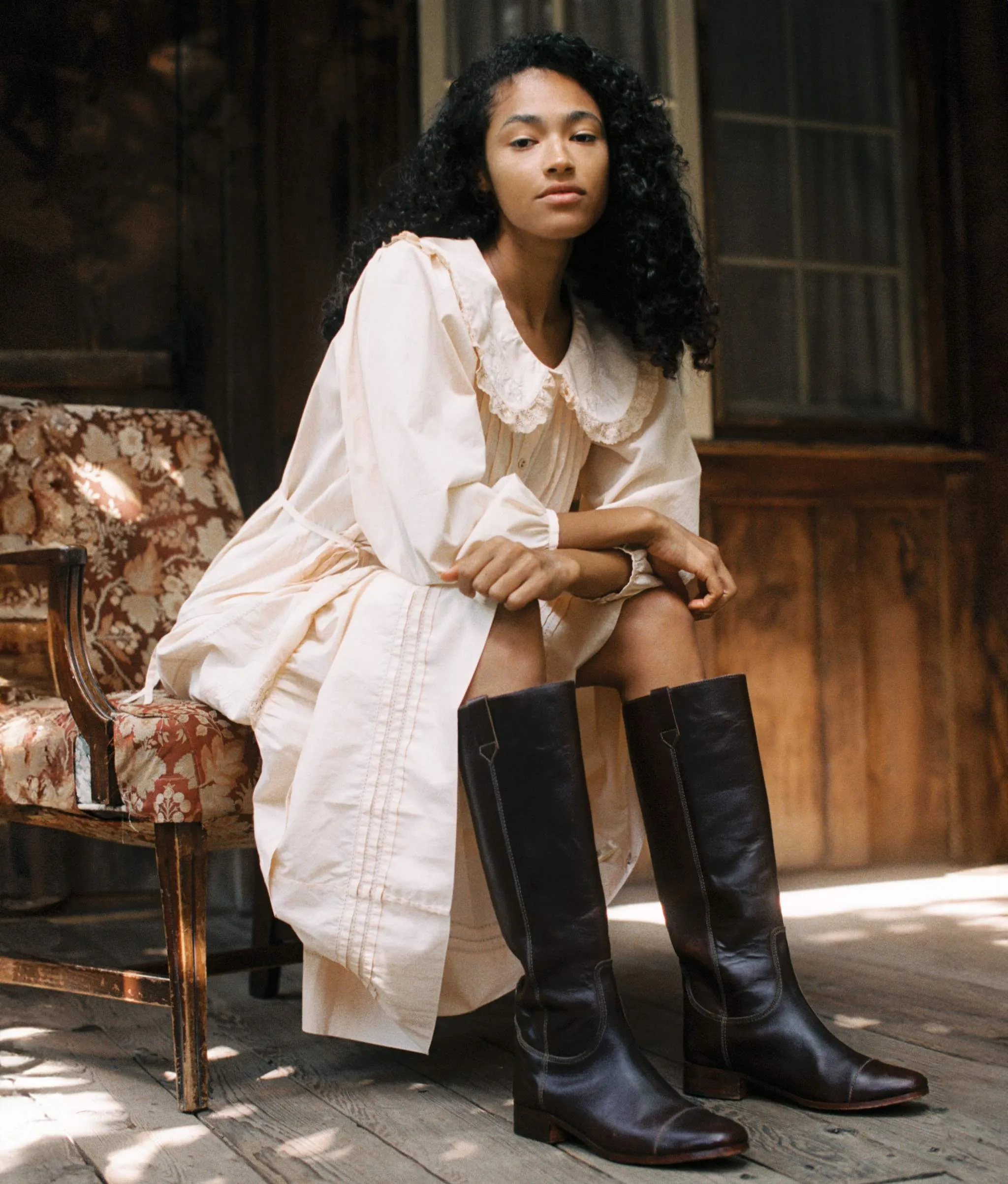The Yoko Boot | Mahogany sold by Christy Dawn