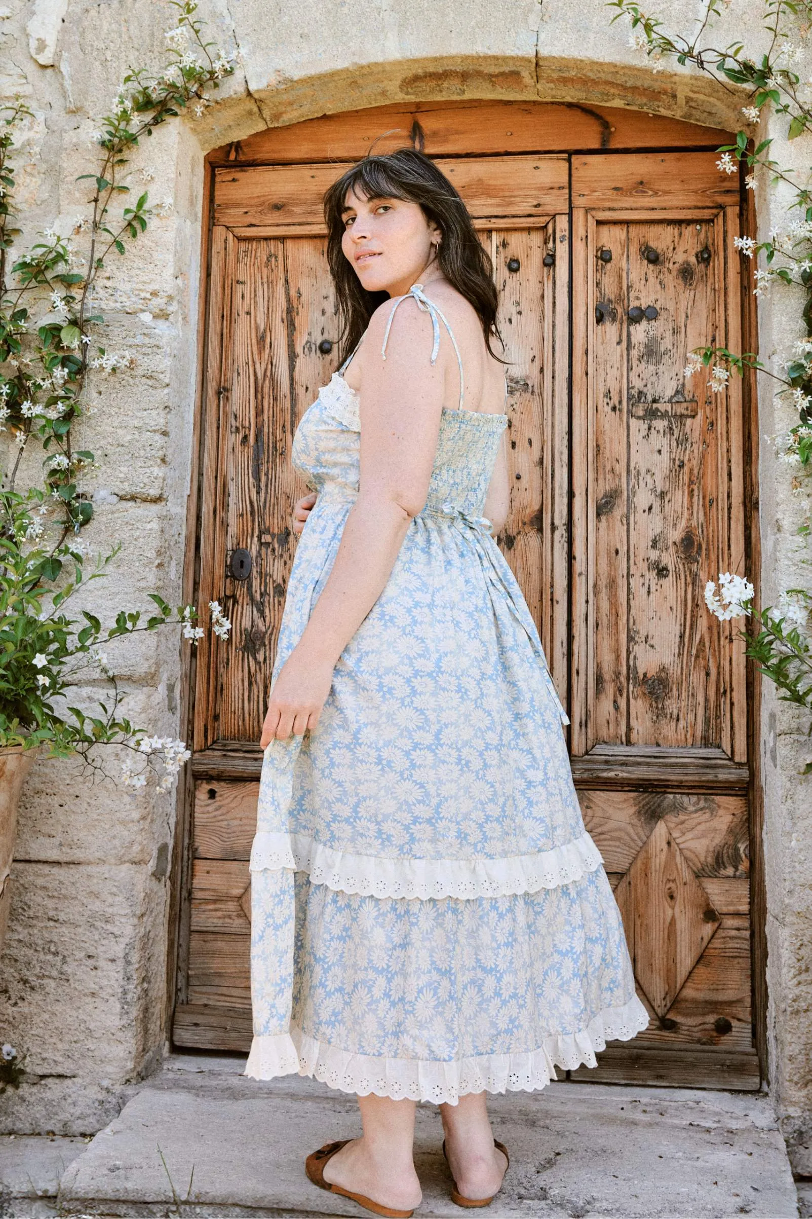 The Emma Dress Extended | Sky Chamomile sold by Christy Dawn product image thumbnail 4