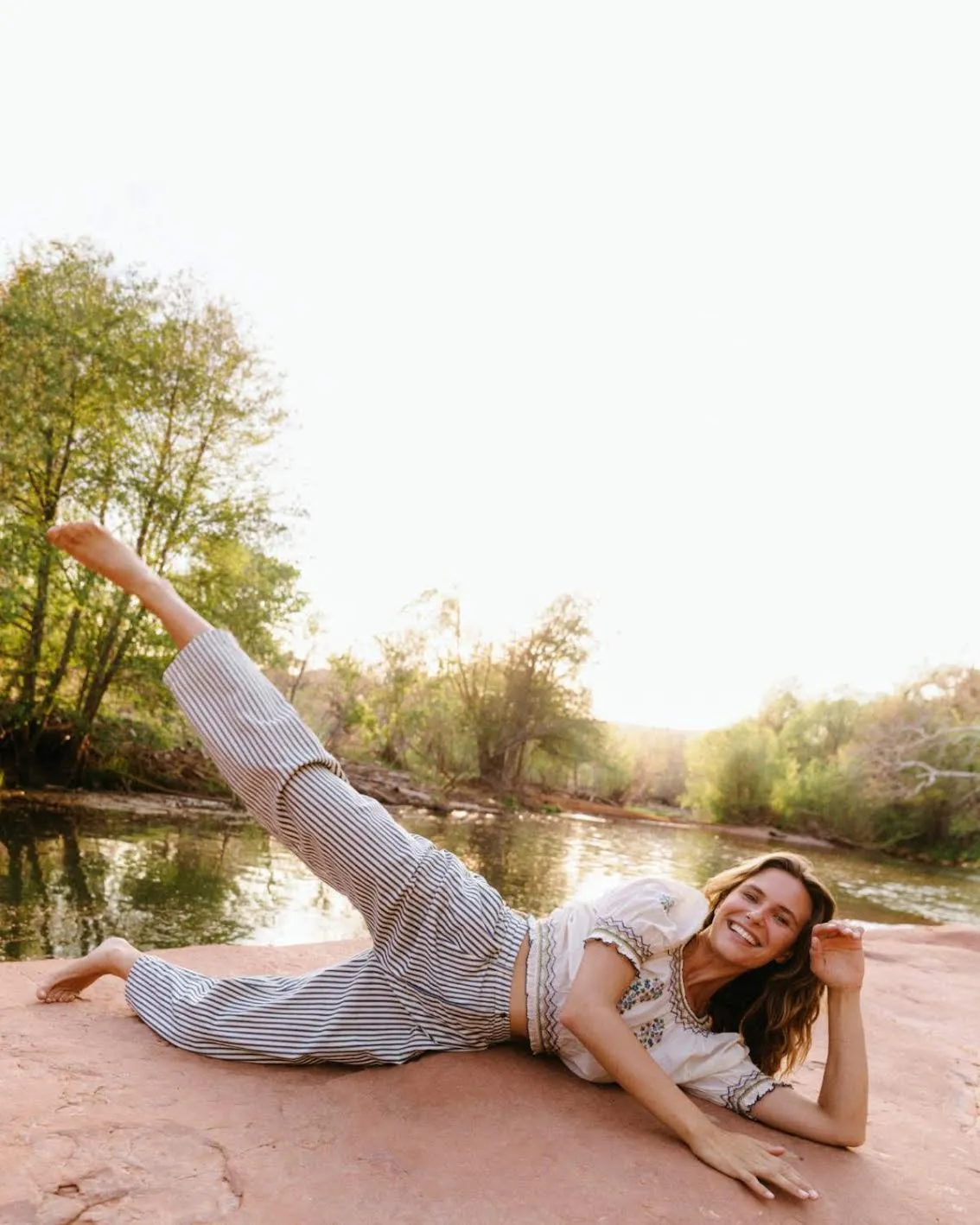 The Lena Jean | Railroad Stripe sold by Christy Dawn product image thumbnail 3