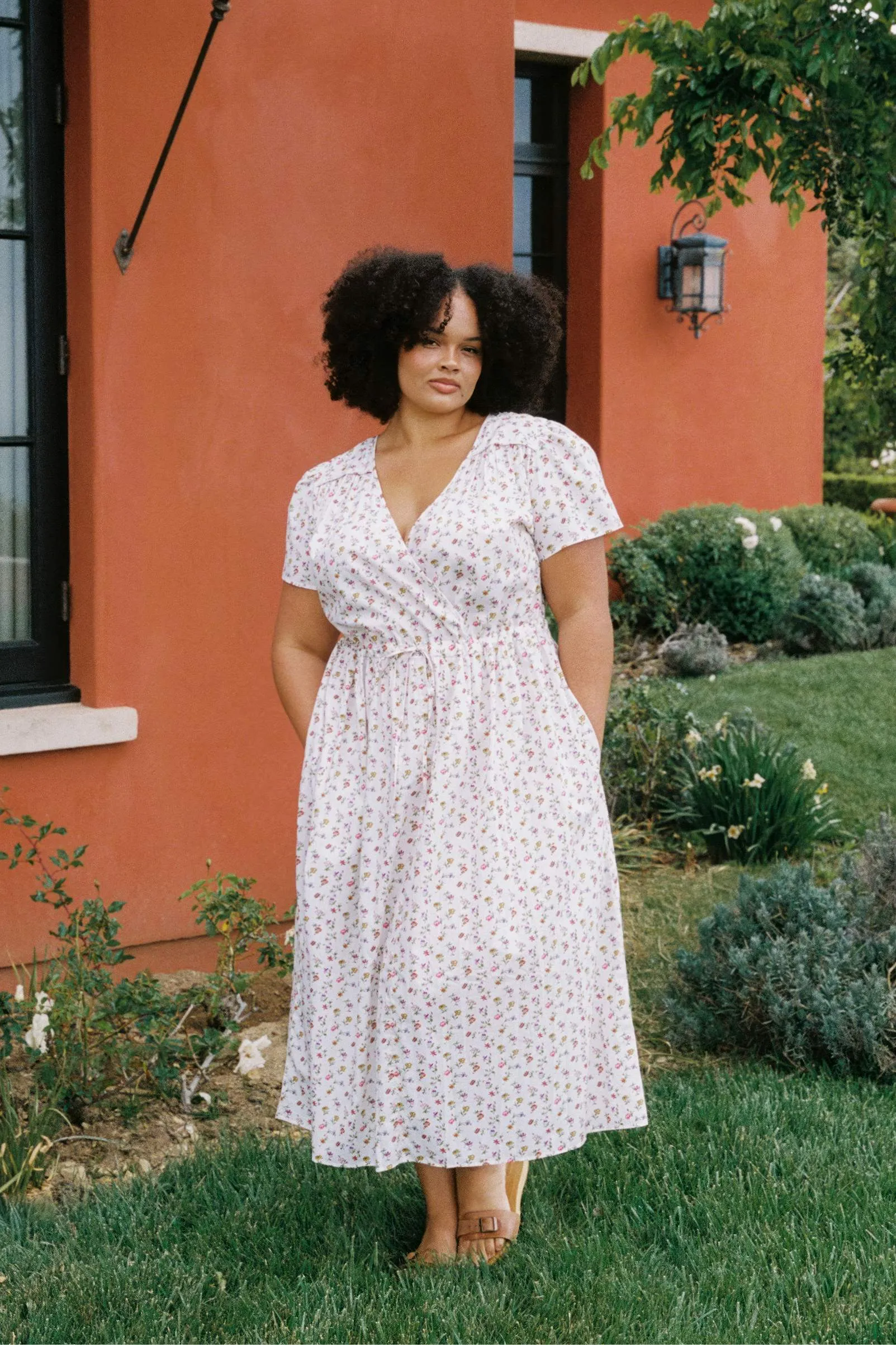 The Dawn Dress Extended | Cream Garden sold by Christy Dawn