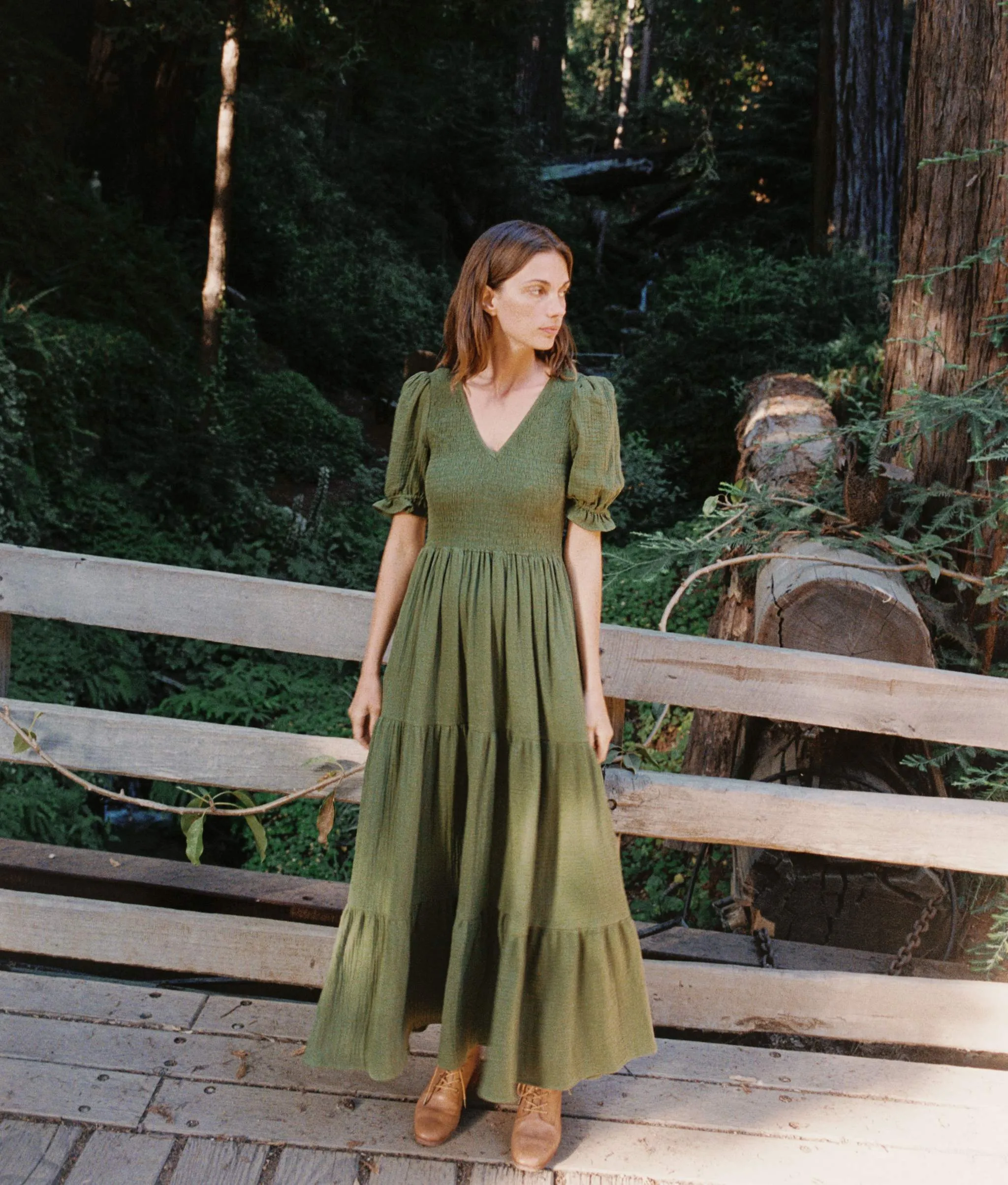 The Brooklyn Dress | Forest Gauze sold by Christy Dawn product image thumbnail 4