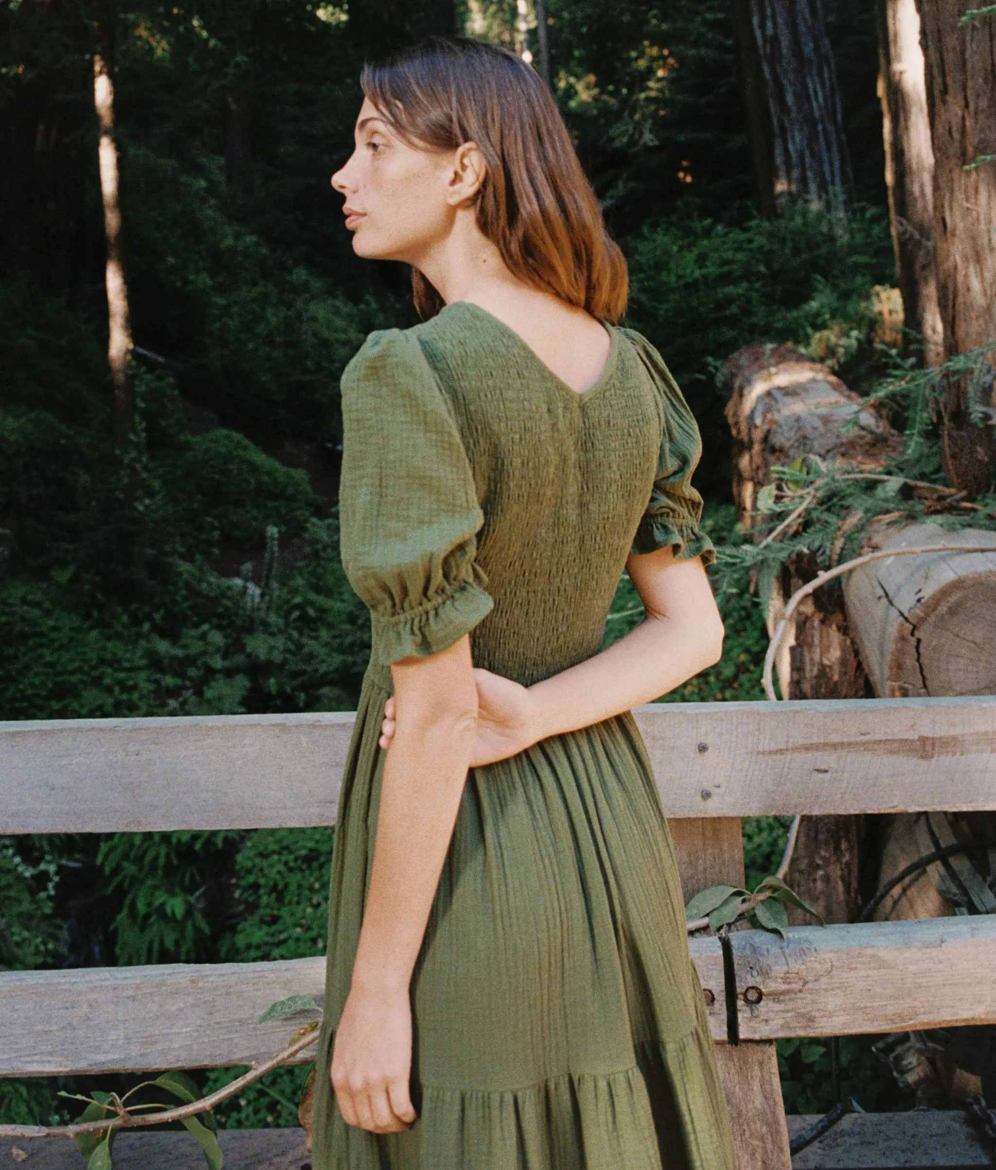 The Brooklyn Dress | Forest Gauze sold by Christy Dawn product image thumbnail 3