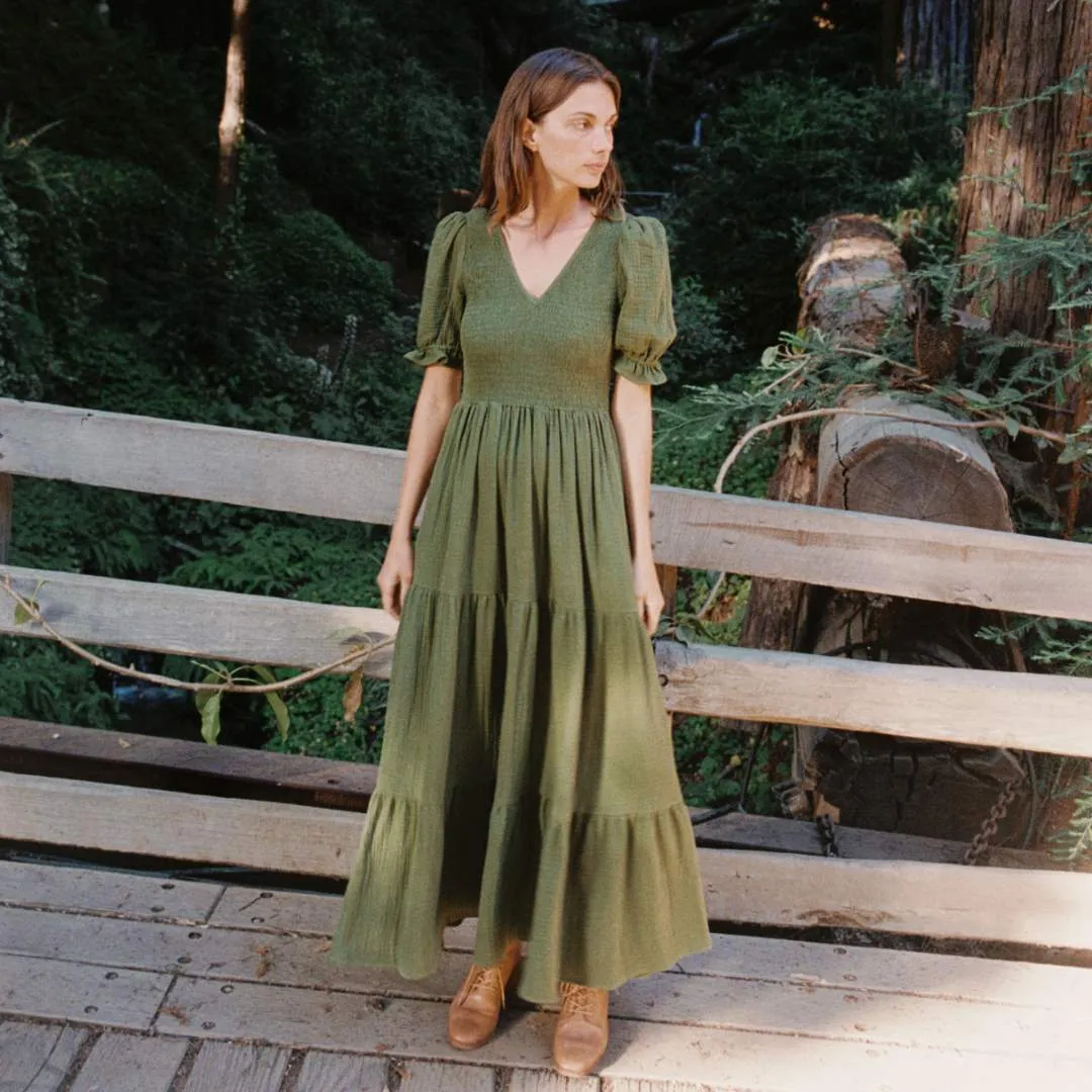 The Brooklyn Dress | Forest Gauze sold by Christy Dawn product image thumbnail 5