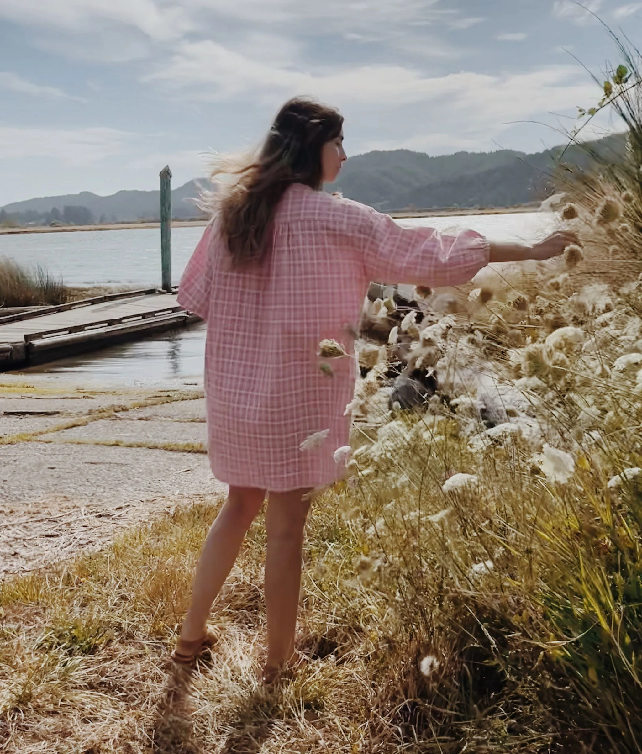 The Cheyene Dress | Rose Basketweave sold by Christy Dawn product image thumbnail 3