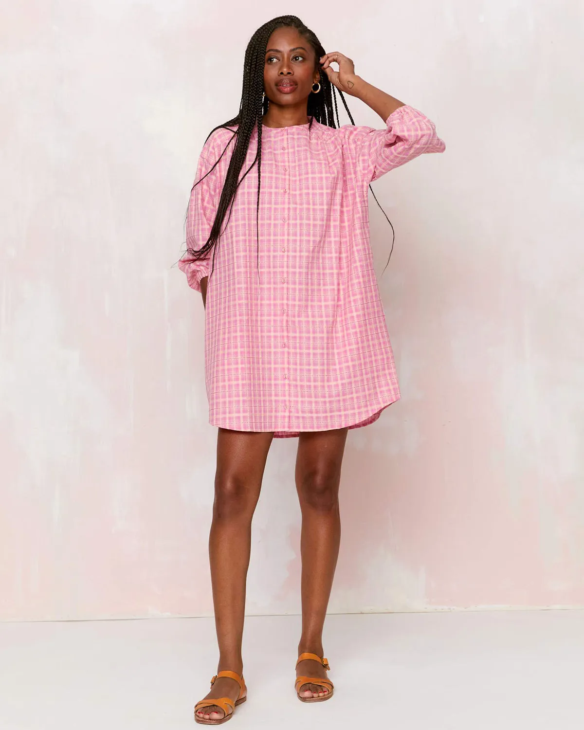 The Cheyene Dress | Rose Basketweave sold by Christy Dawn