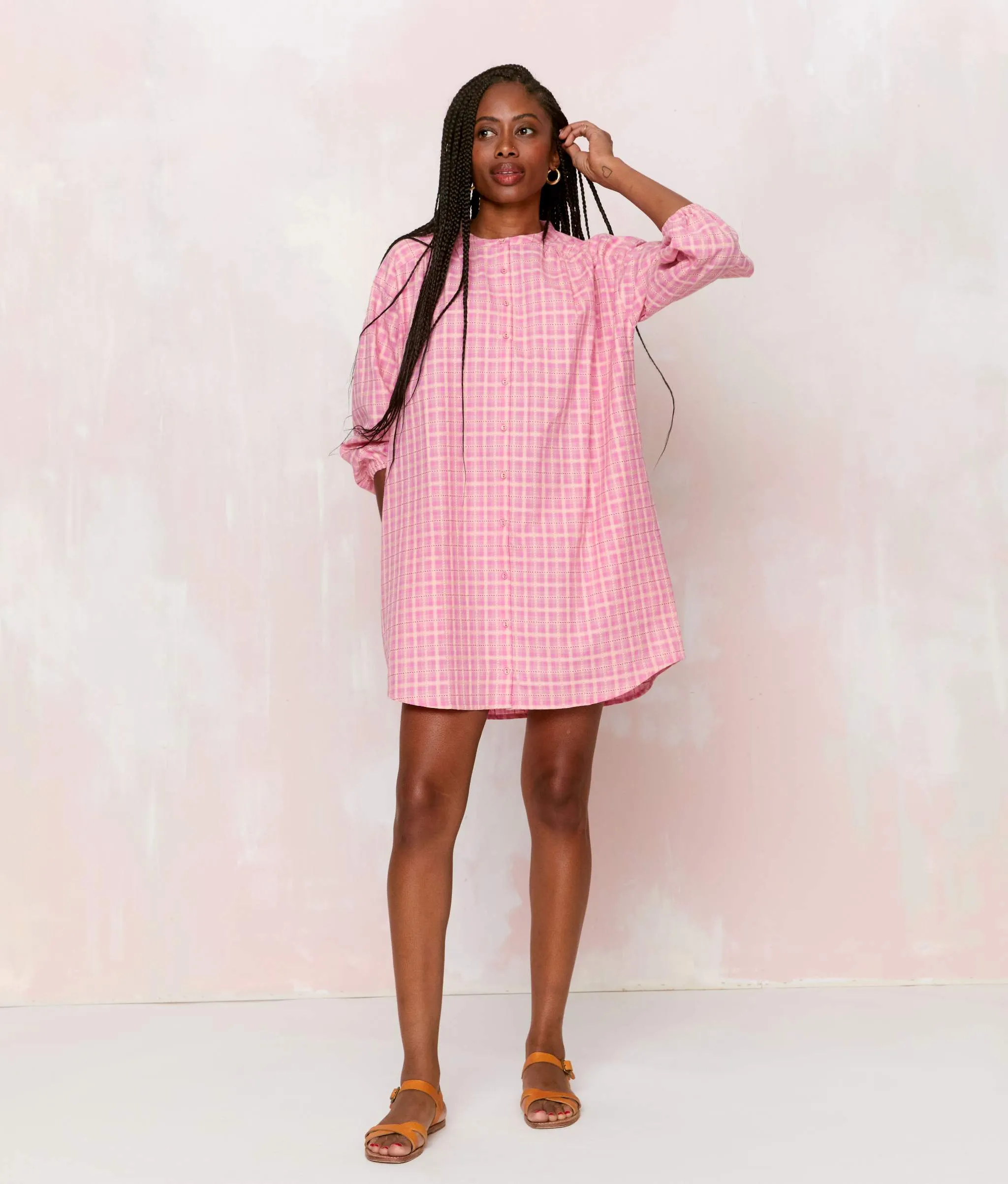 The Cheyene Dress | Rose Basketweave sold by Christy Dawn product image thumbnail 4