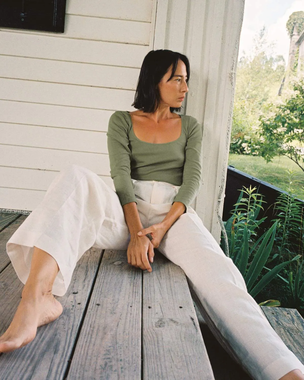 The Jolie Tee | Sage sold by Christy Dawn