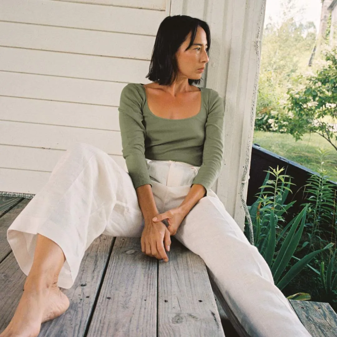 The Jolie Tee | Sage sold by Christy Dawn product image thumbnail 4