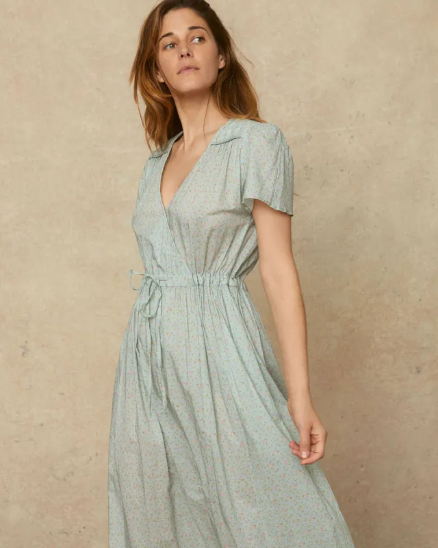 The Dawn Dress | Ditsy Teal sold by Christy Dawn