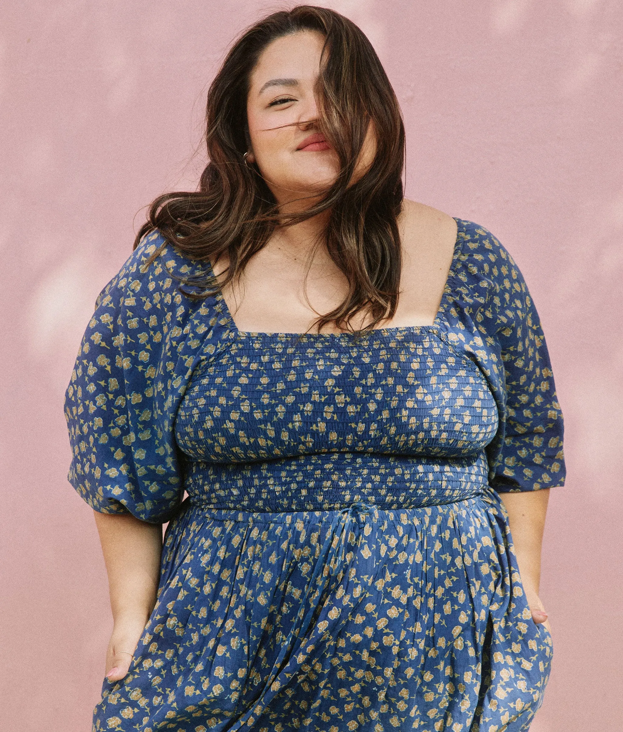 The Katrina Dress Extended | Navy Poppy sold by Christy Dawn product image thumbnail 3