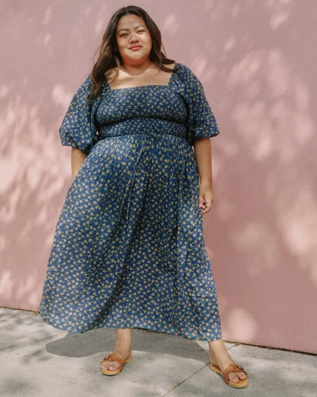 The Katrina Dress Extended | Navy Poppy sold by Christy Dawn