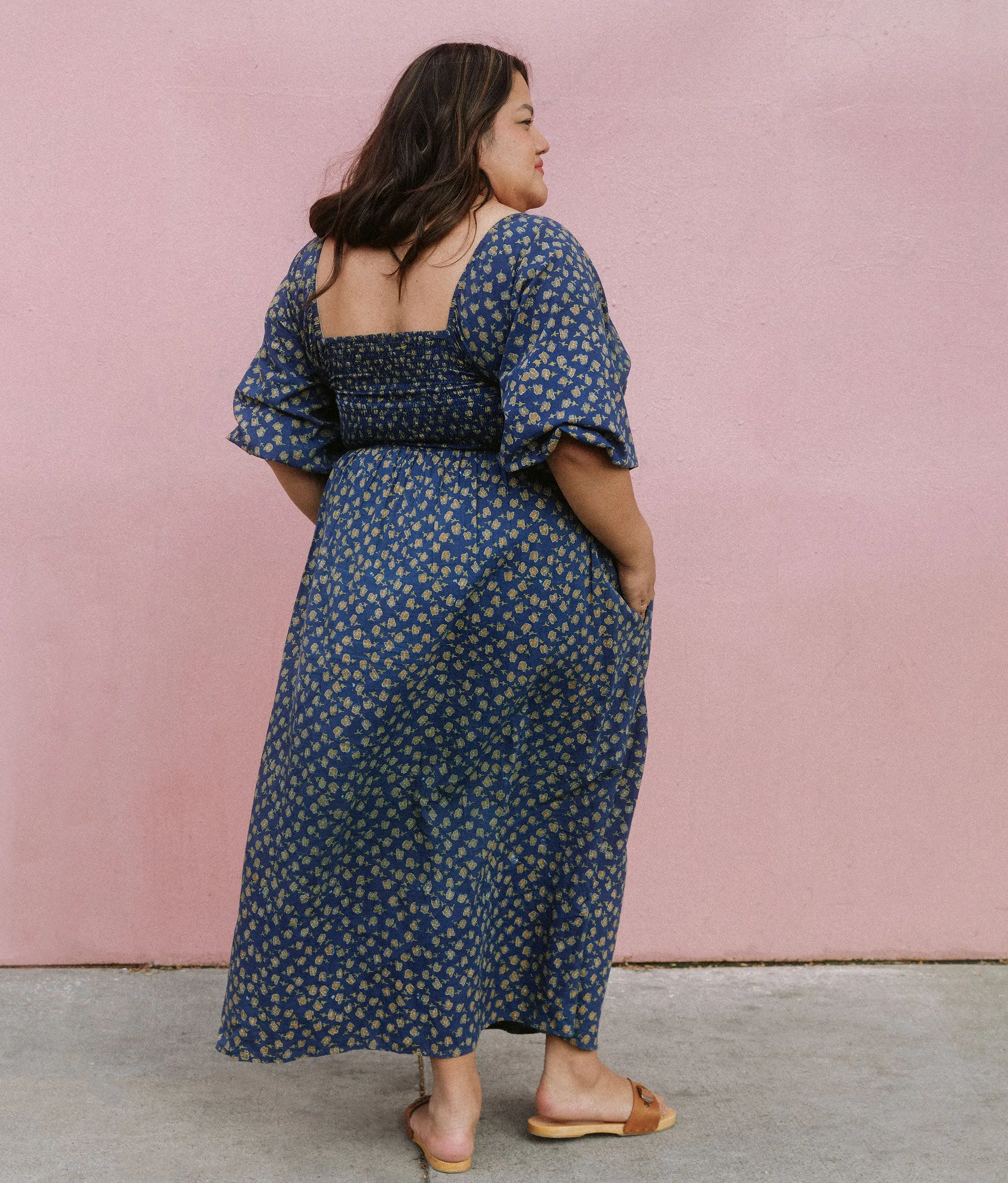 The Katrina Dress Extended | Navy Poppy sold by Christy Dawn product image thumbnail 4