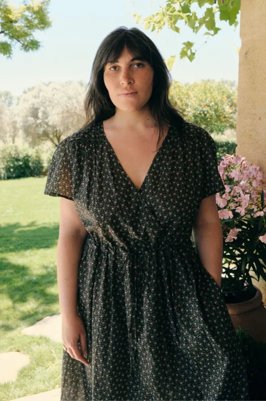 The Dawn Dress Extended | Night Strawberry sold by Christy Dawn