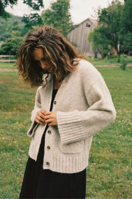 The Helga Cardigan | Mist sold by Christy Dawn
