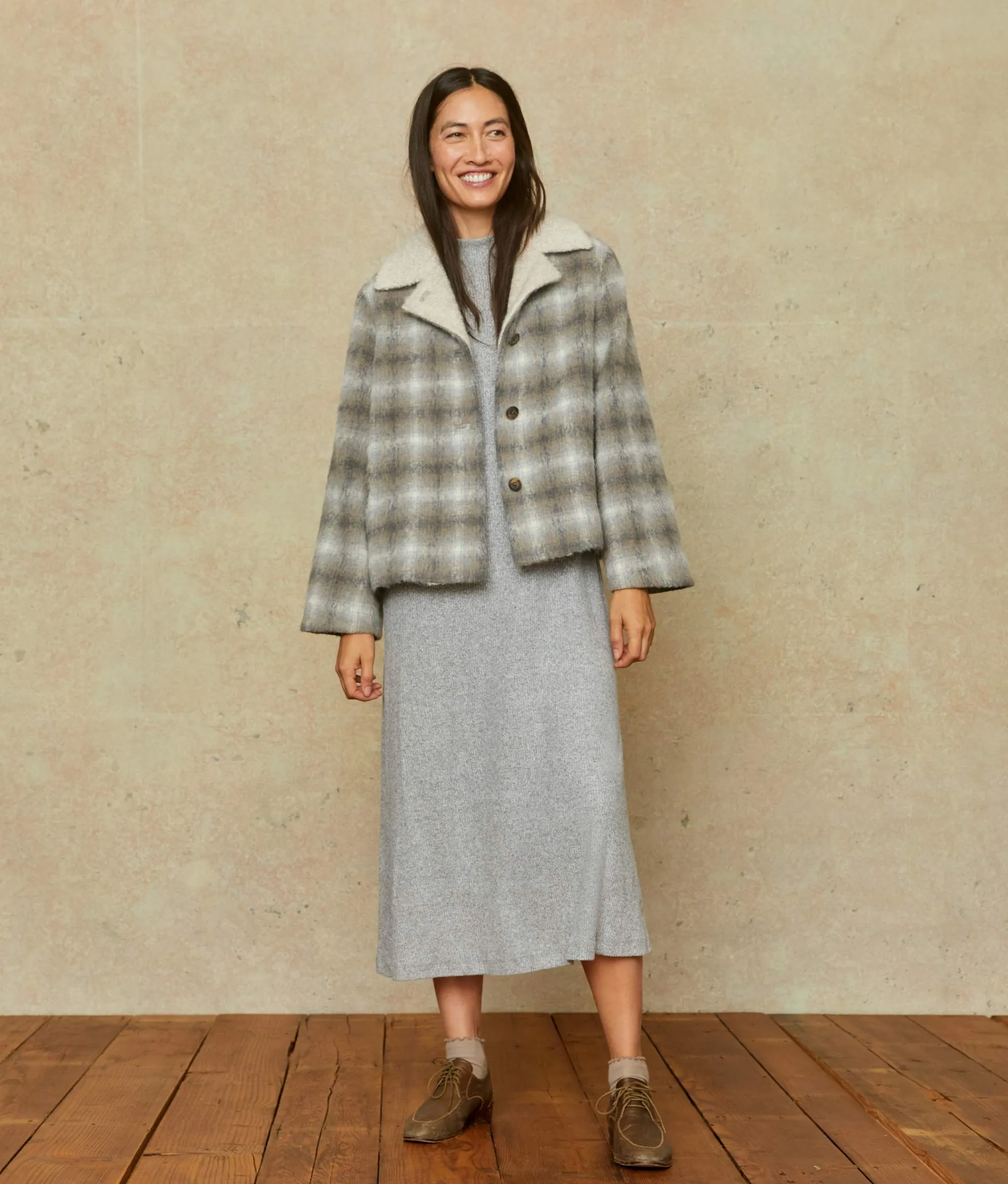 The Annika Jacket | Pewter Plaid sold by Christy Dawn product image thumbnail 4