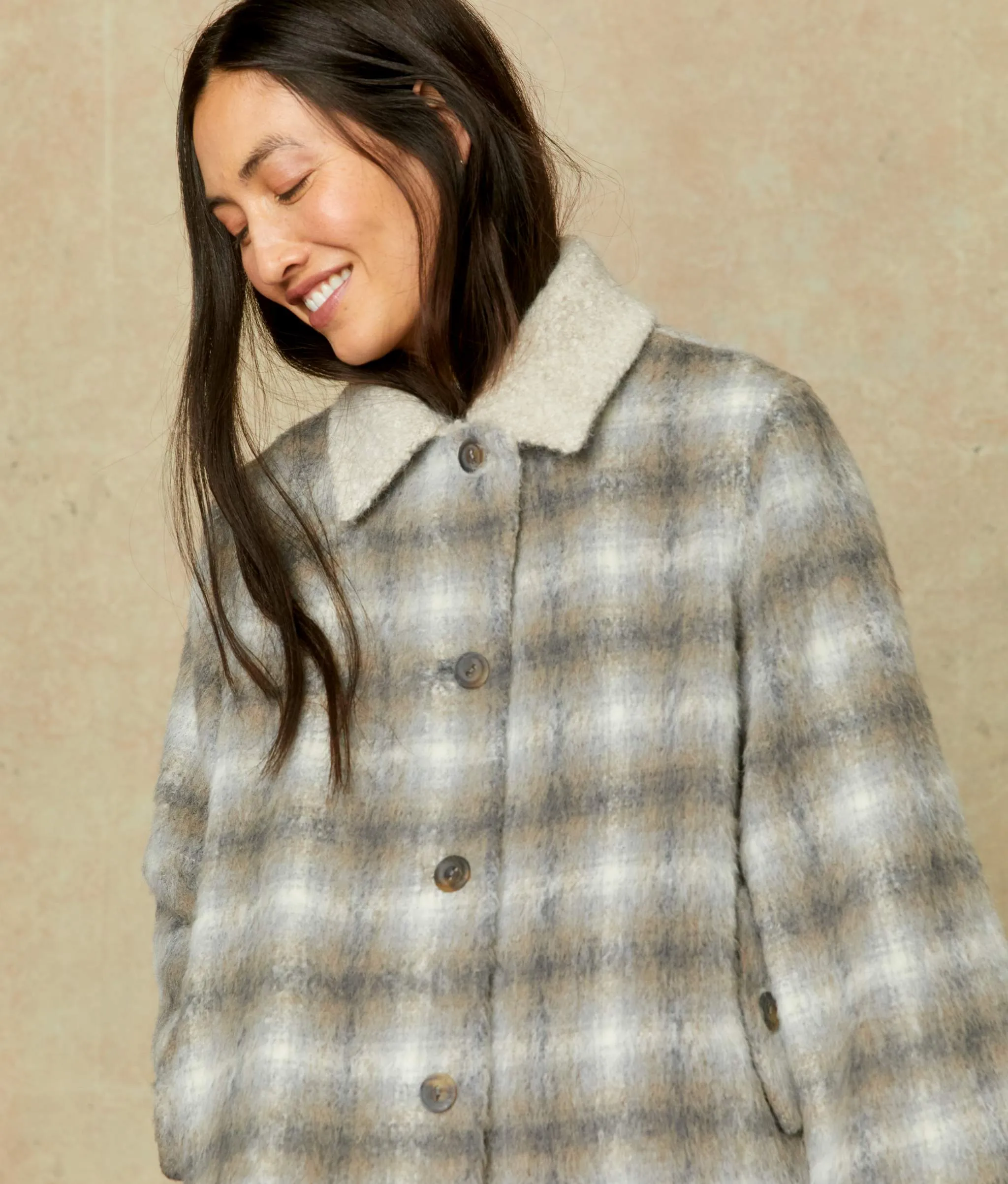 The Annika Jacket | Pewter Plaid sold by Christy Dawn product image thumbnail 3