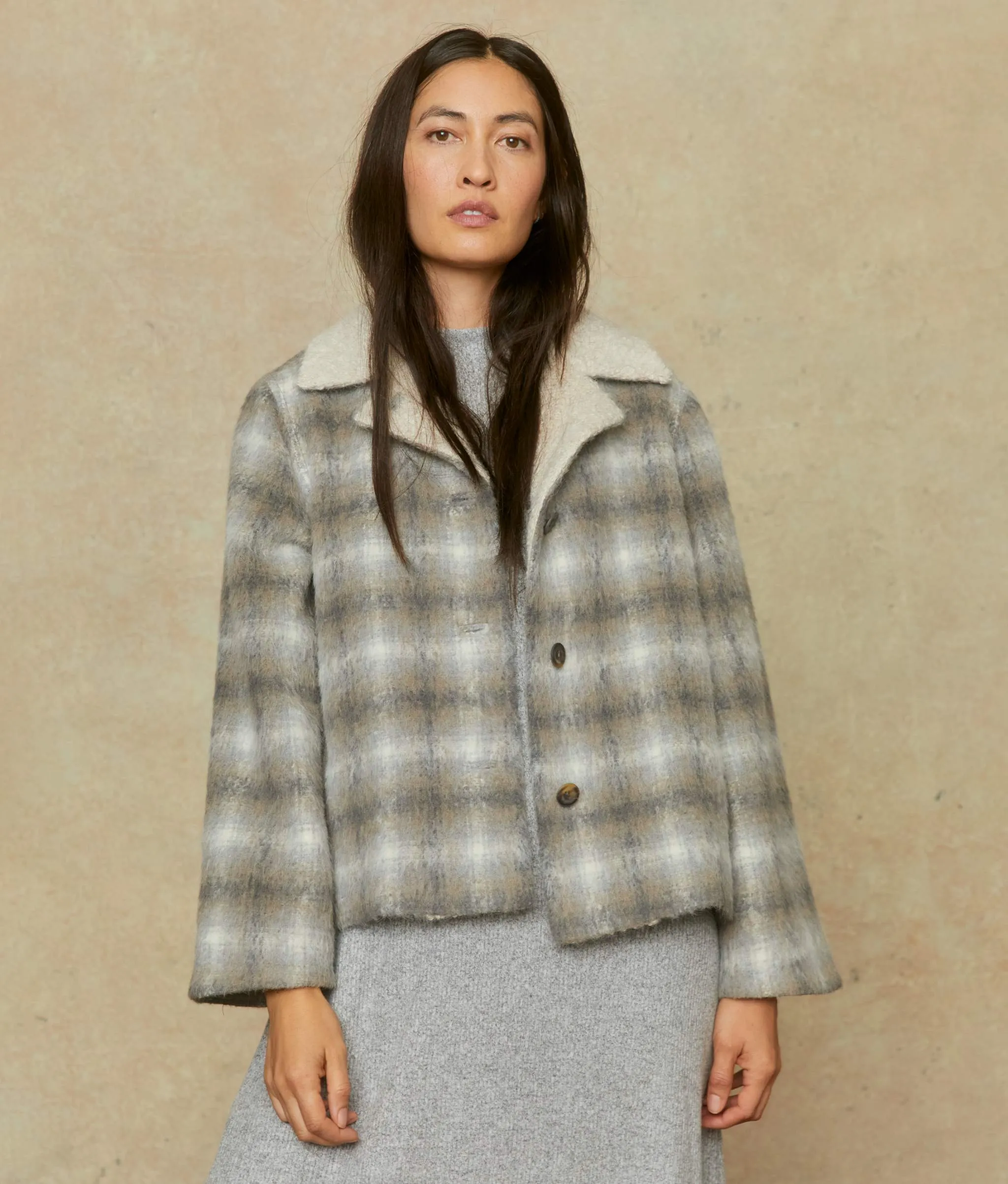 The Annika Jacket | Pewter Plaid sold by Christy Dawn product image thumbnail 2